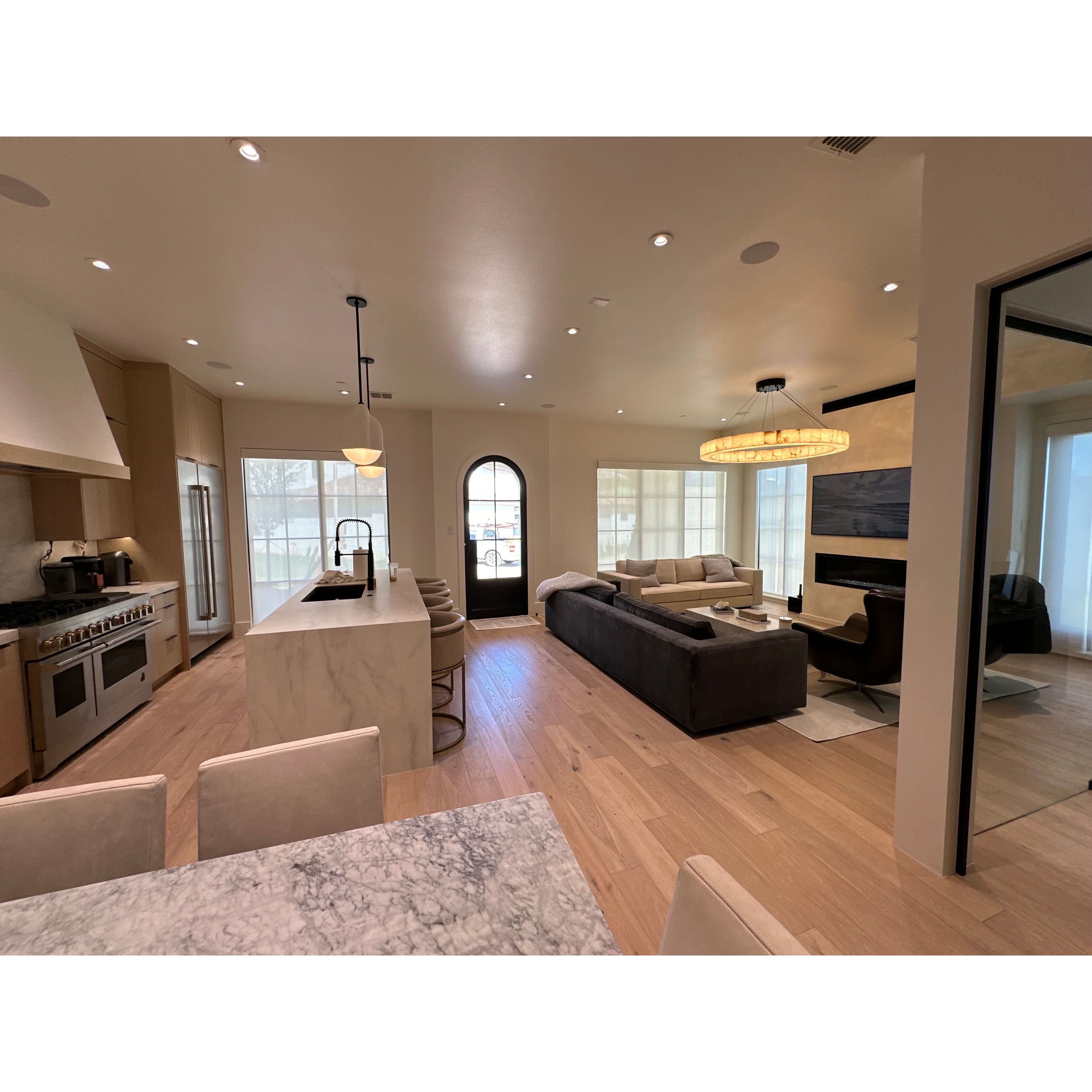 Natural Marble Halo Round Ring Chandelier - Italian Concept