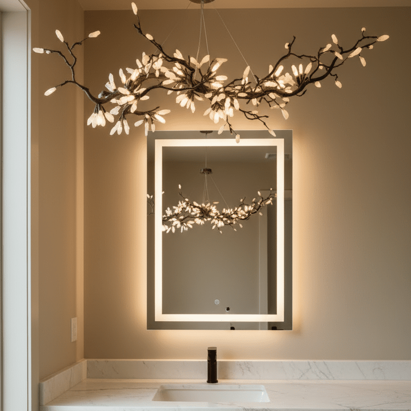 24" Dark Bronze Powder Room