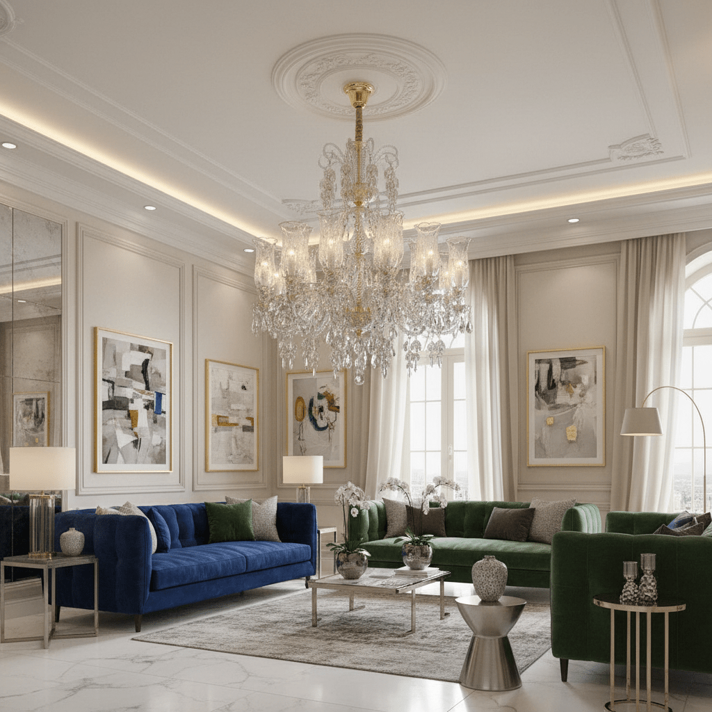 24 Light Marbella Garnier Crystal Chandelier - Chandelier