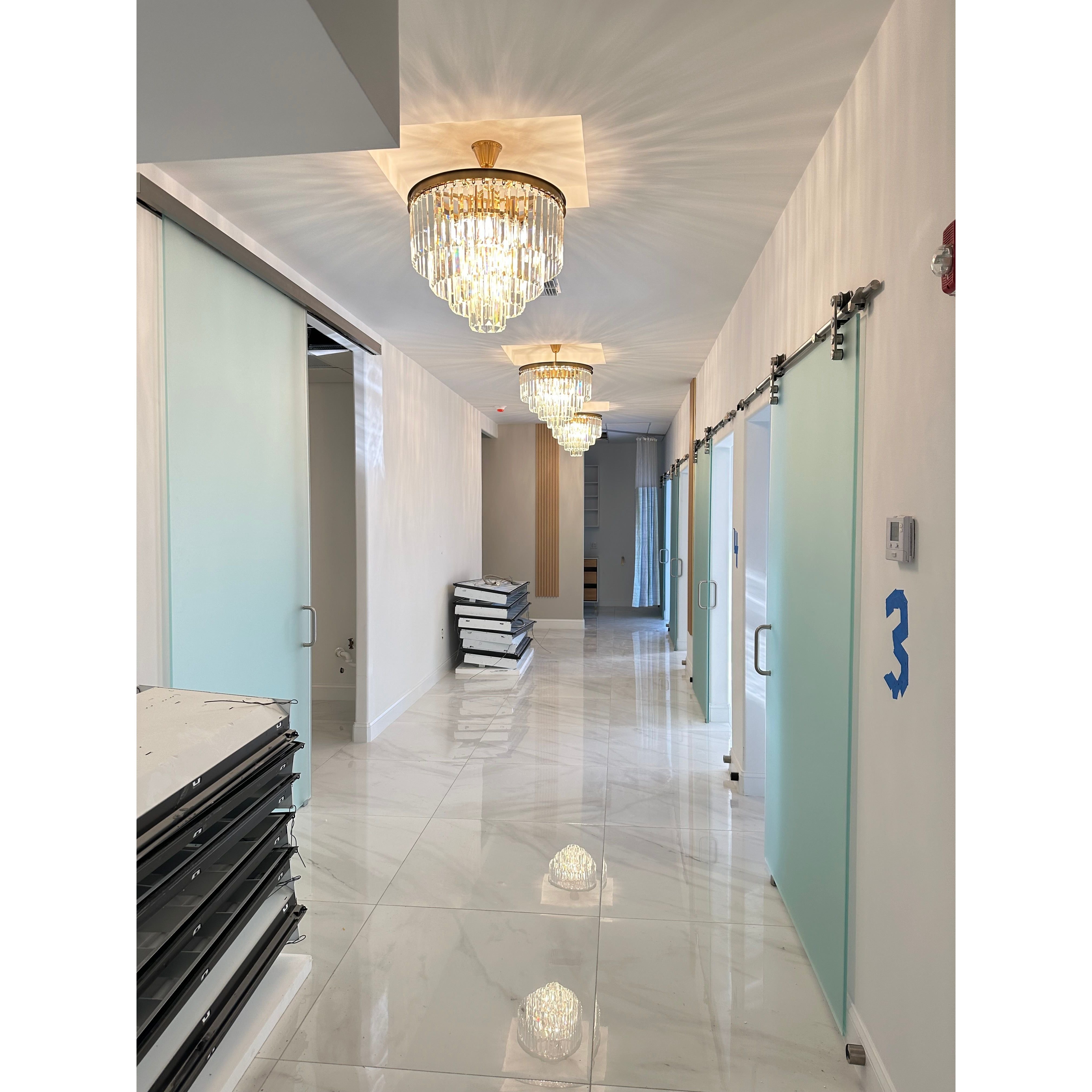 3-Tier Odeon Crystal Fringe Chandelier - Italian Concept -