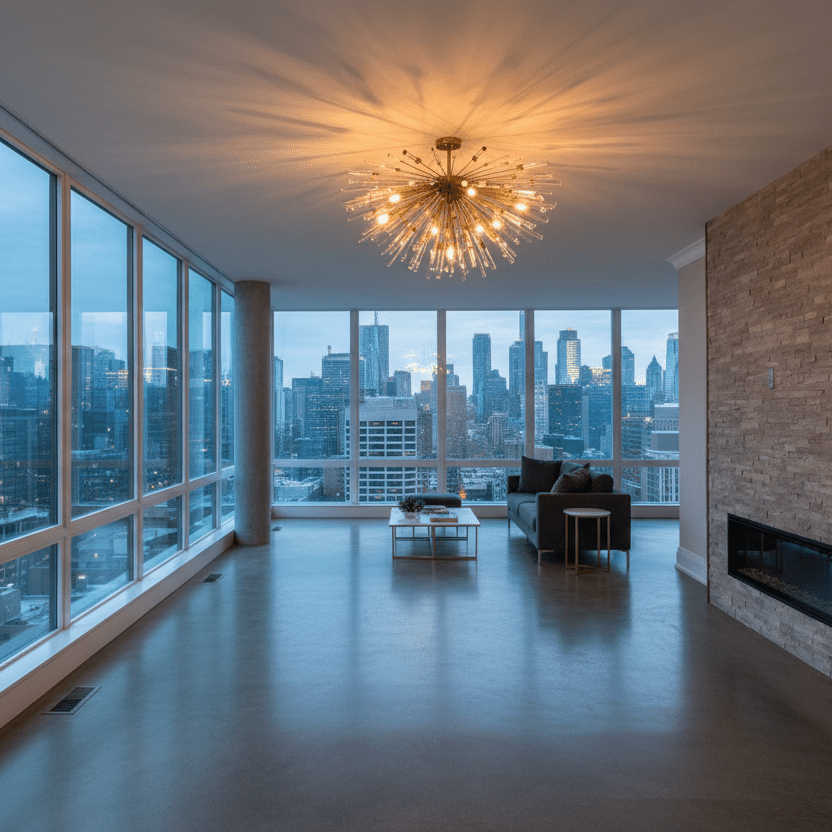 44" Dark Bronze in penthouse