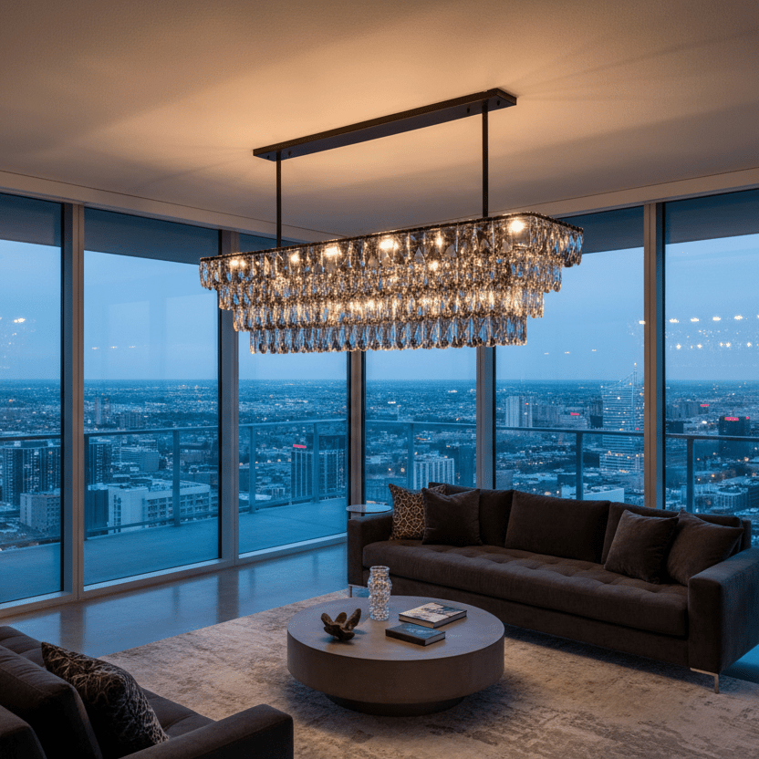 49" Matte Black Smoke in penthouse