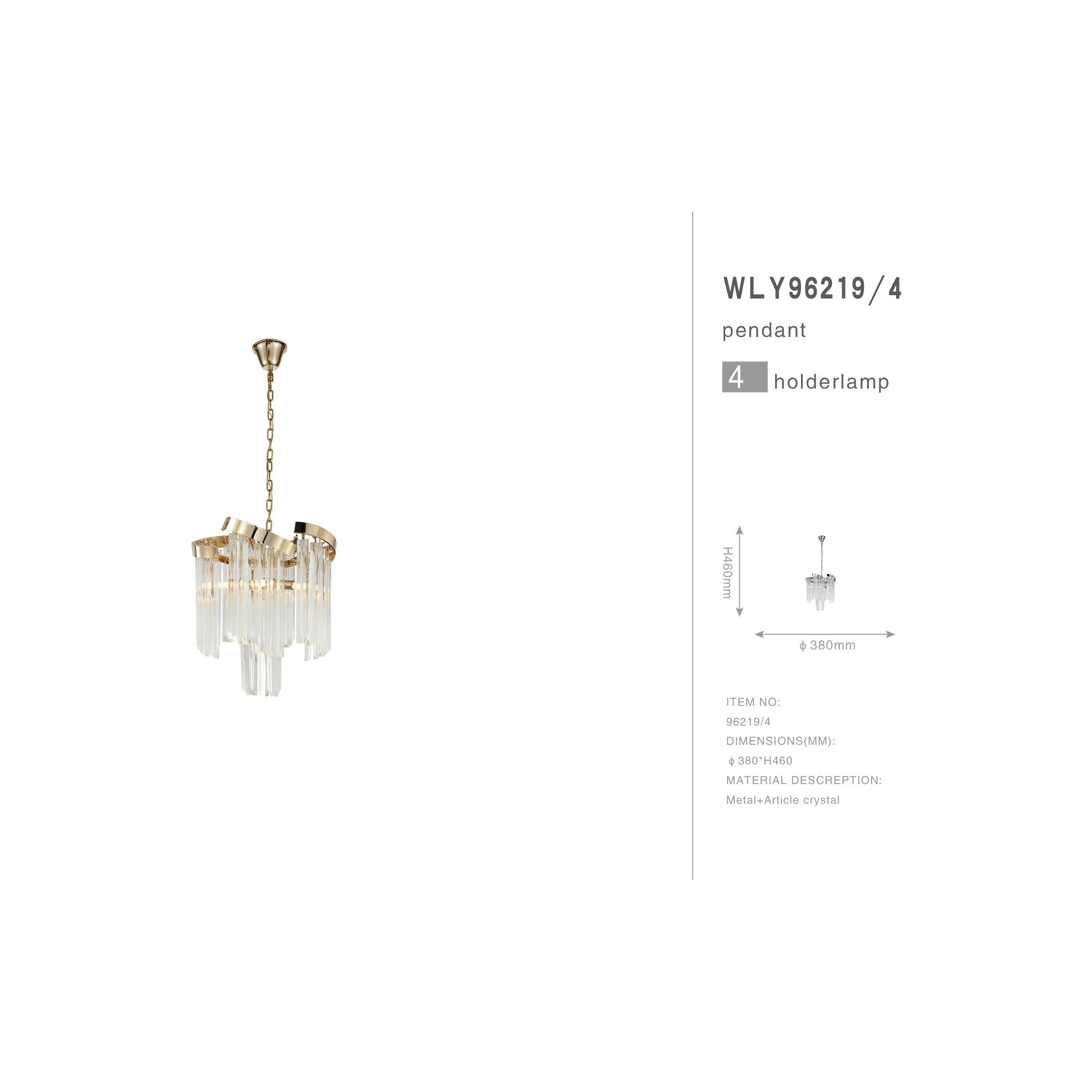 Twin Palms Round Crystal Chandelier - Italian Concept