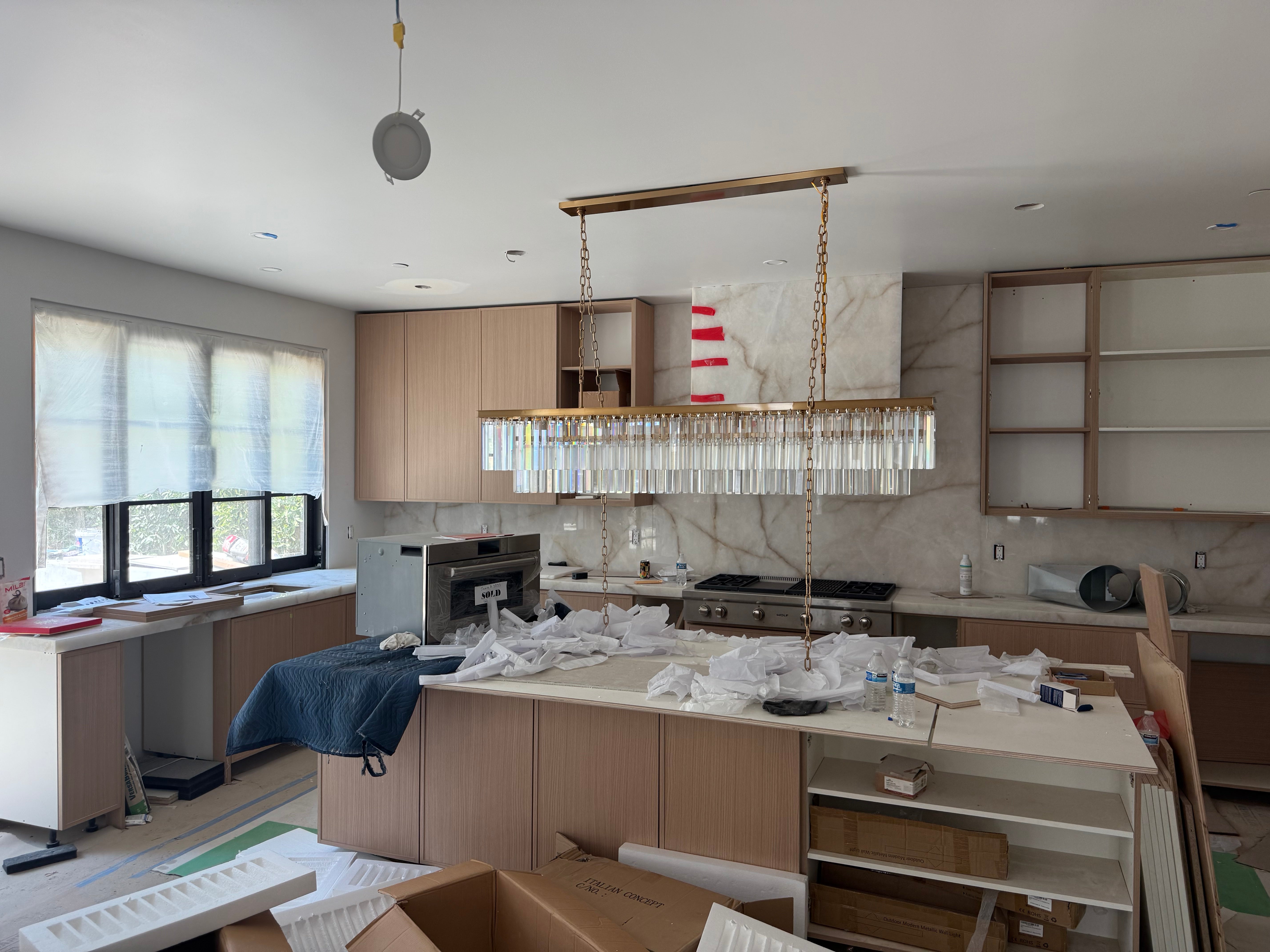 Apex Odeon Rectangular Fringe Crystal Chandelier