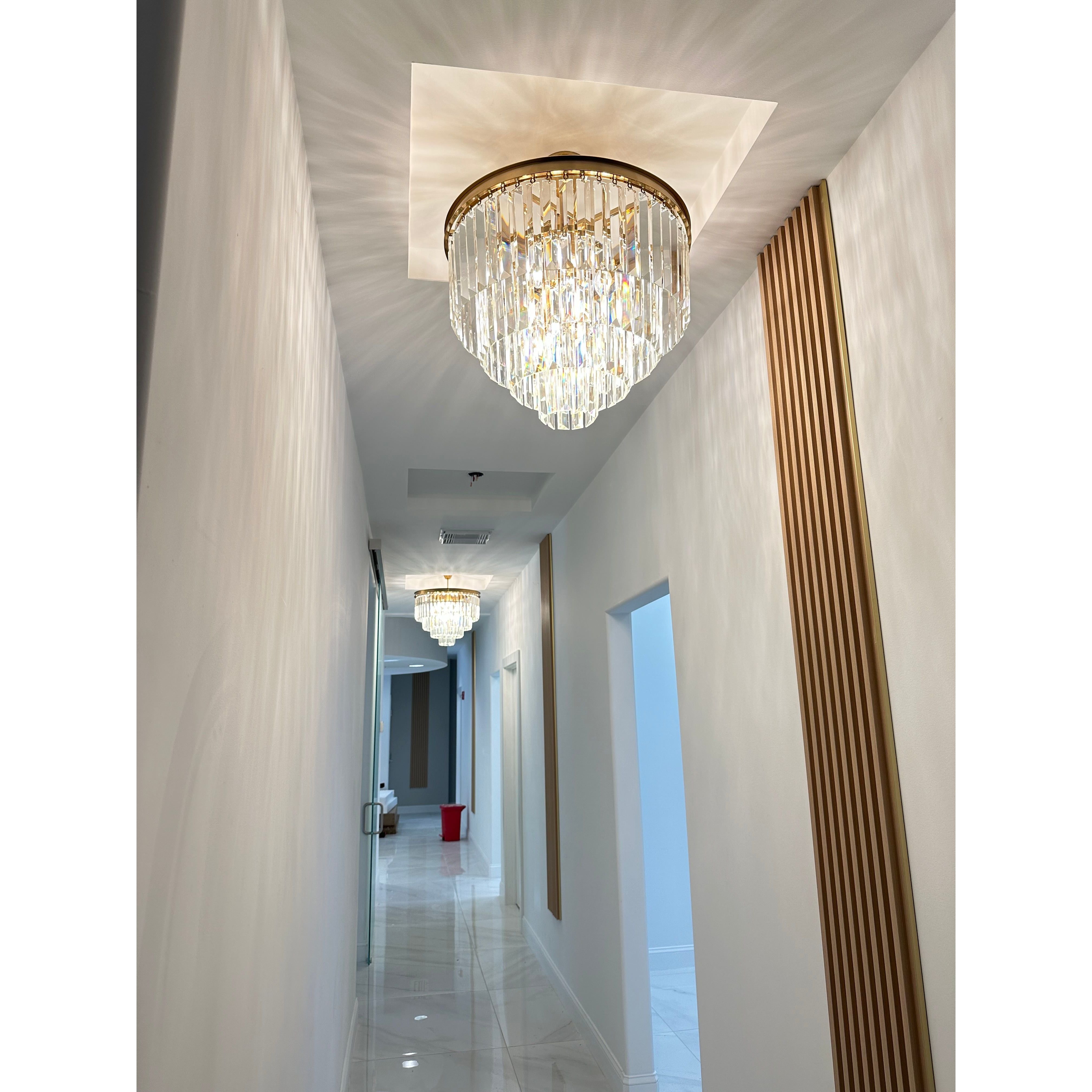 3-Tier Odeon Crystal Fringe Chandelier - Italian Concept -