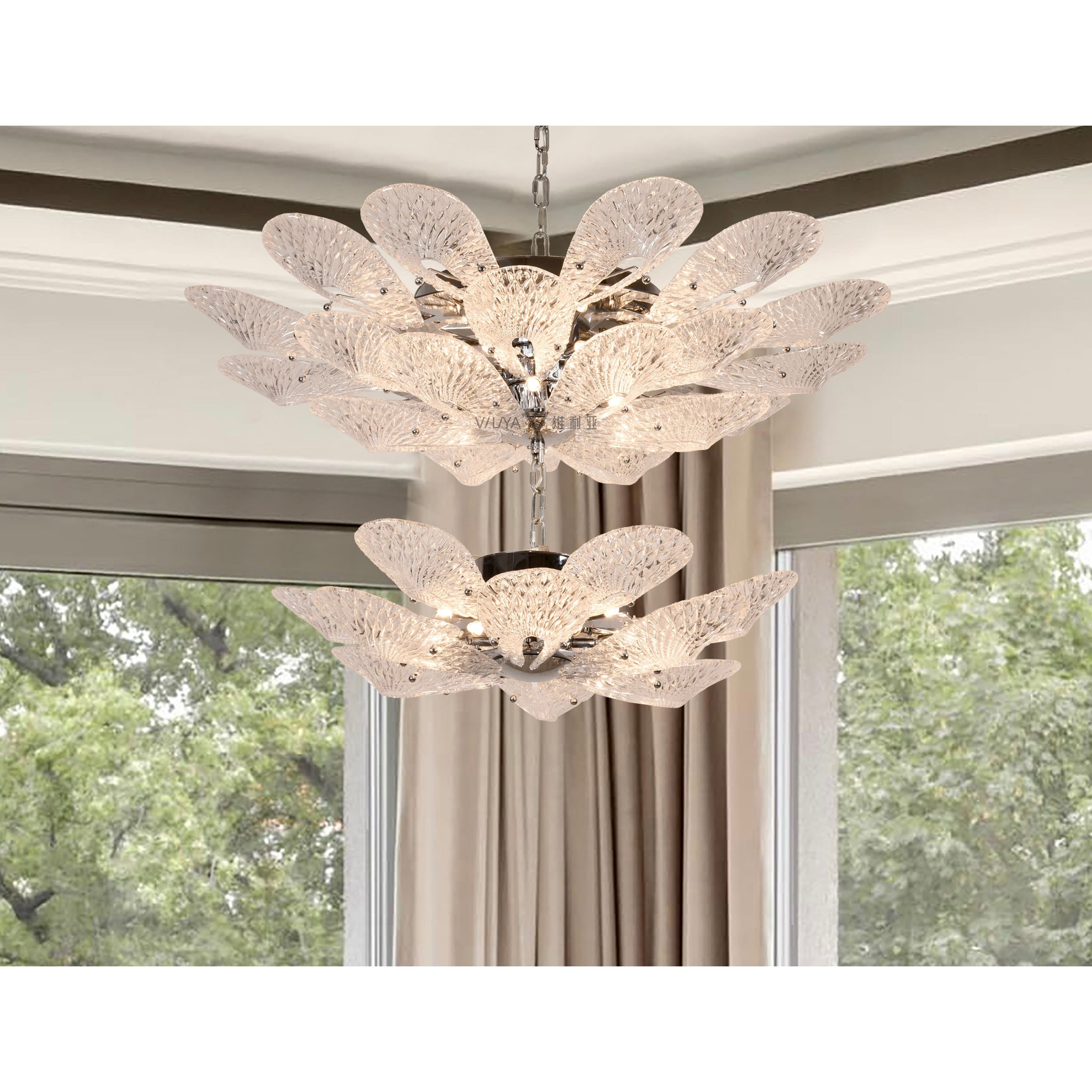 Bella Murano Glass Flower Chandelier