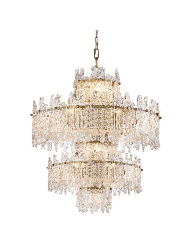 Faust Multi Layered Glass Chandelier
