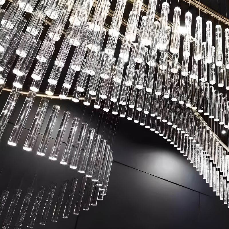 Harley Linear Curved Crystal Chandelier