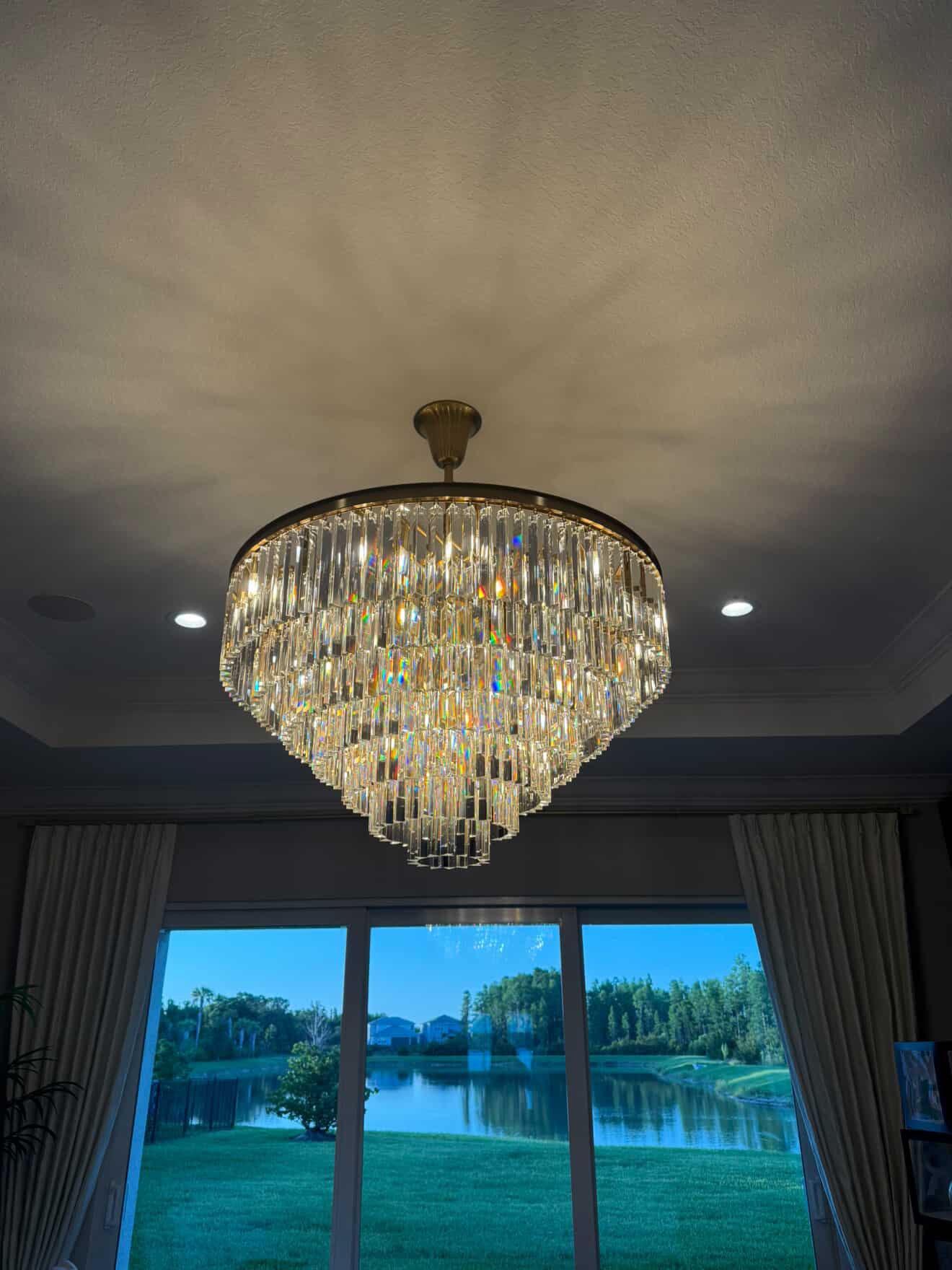 Apex Odeon Round Crystal Chandelier Collection