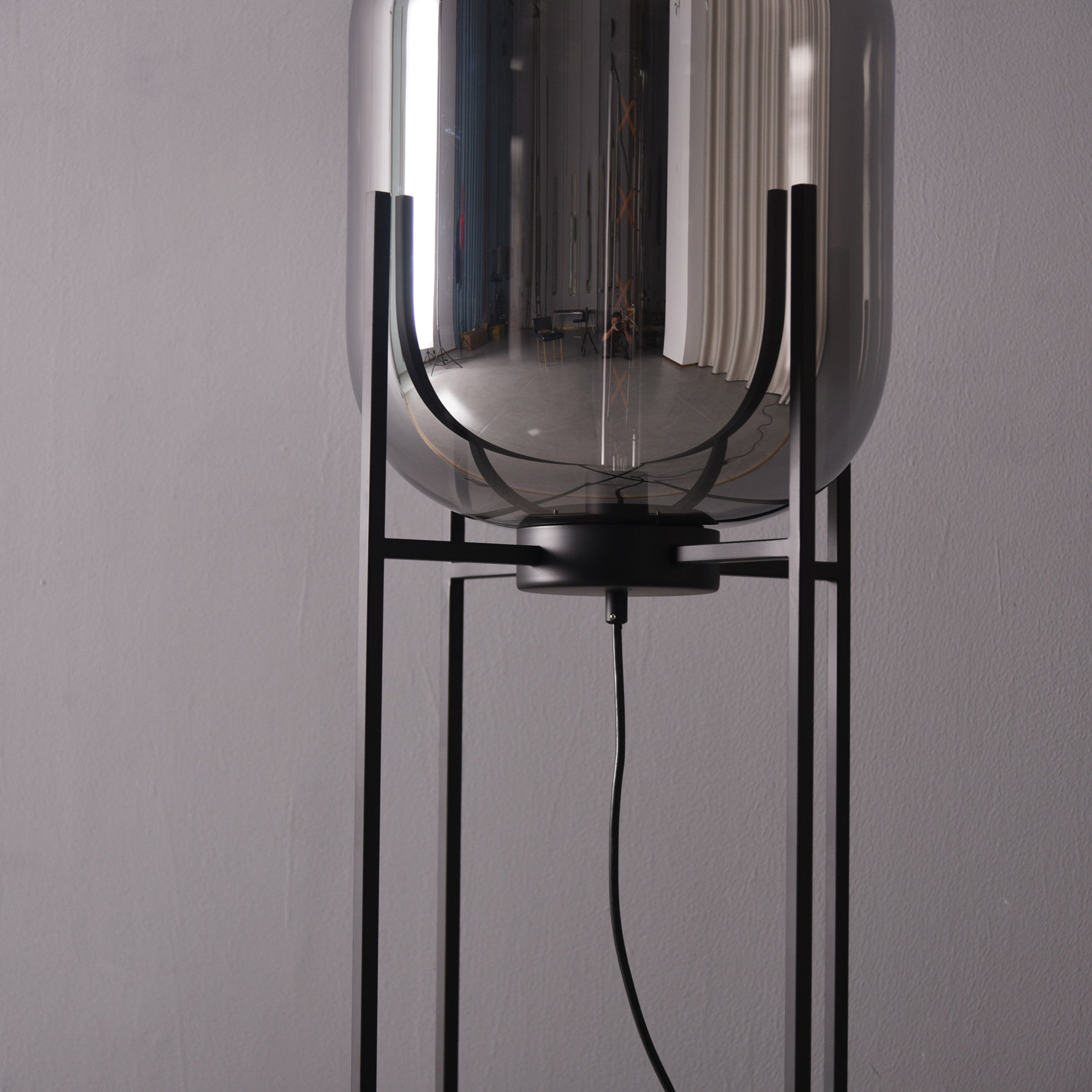 Lily Summers Hand-Crafted Blown Glass Bubble Floor Lamp - Italian Concept