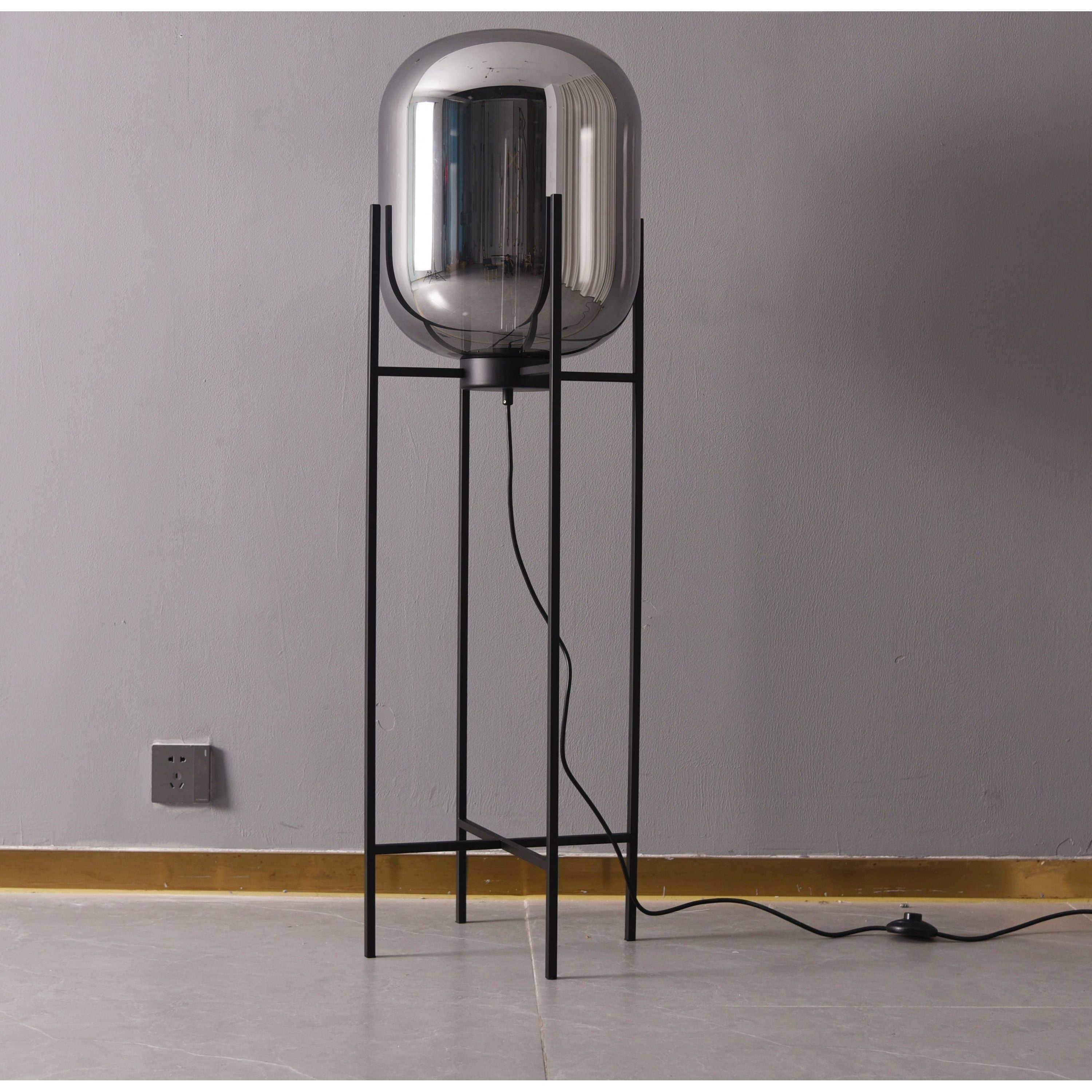 Lily Summers Hand-Crafted Blown Glass Bubble Floor Lamp - Italian Concept