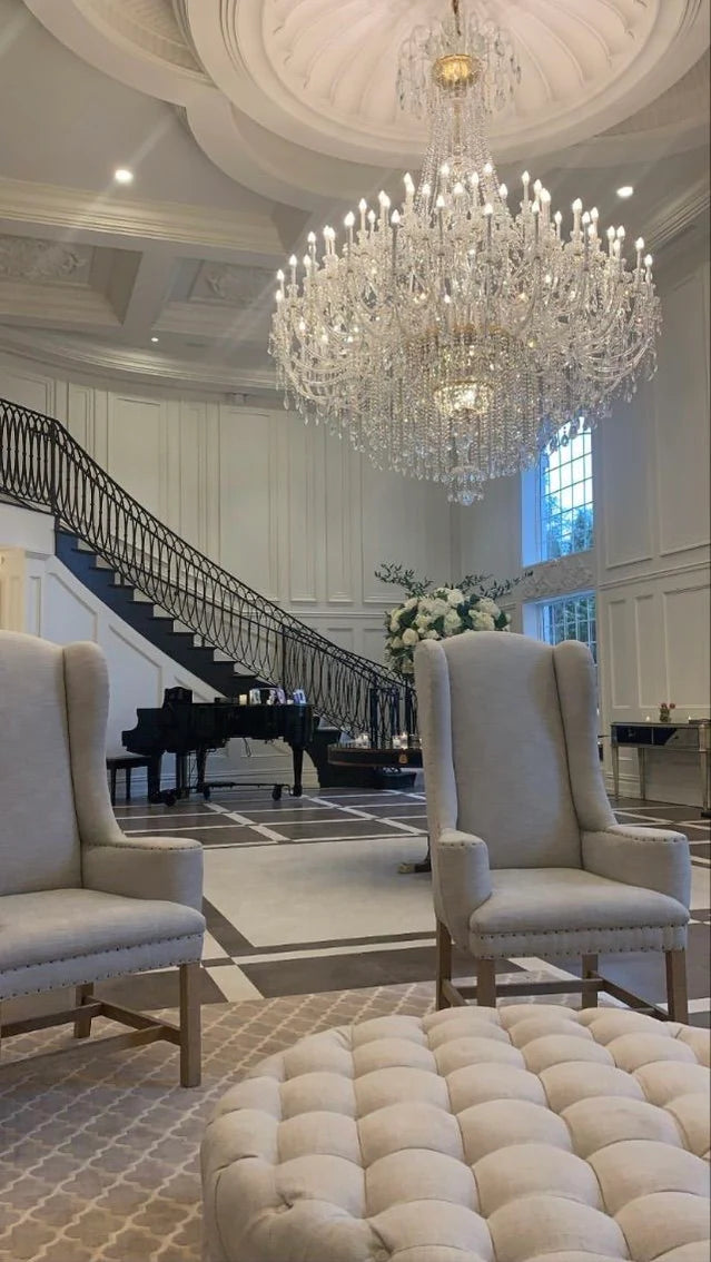 Louise 72 Light Crystal Arm Maria Theresa Classic Crystal Chandelier