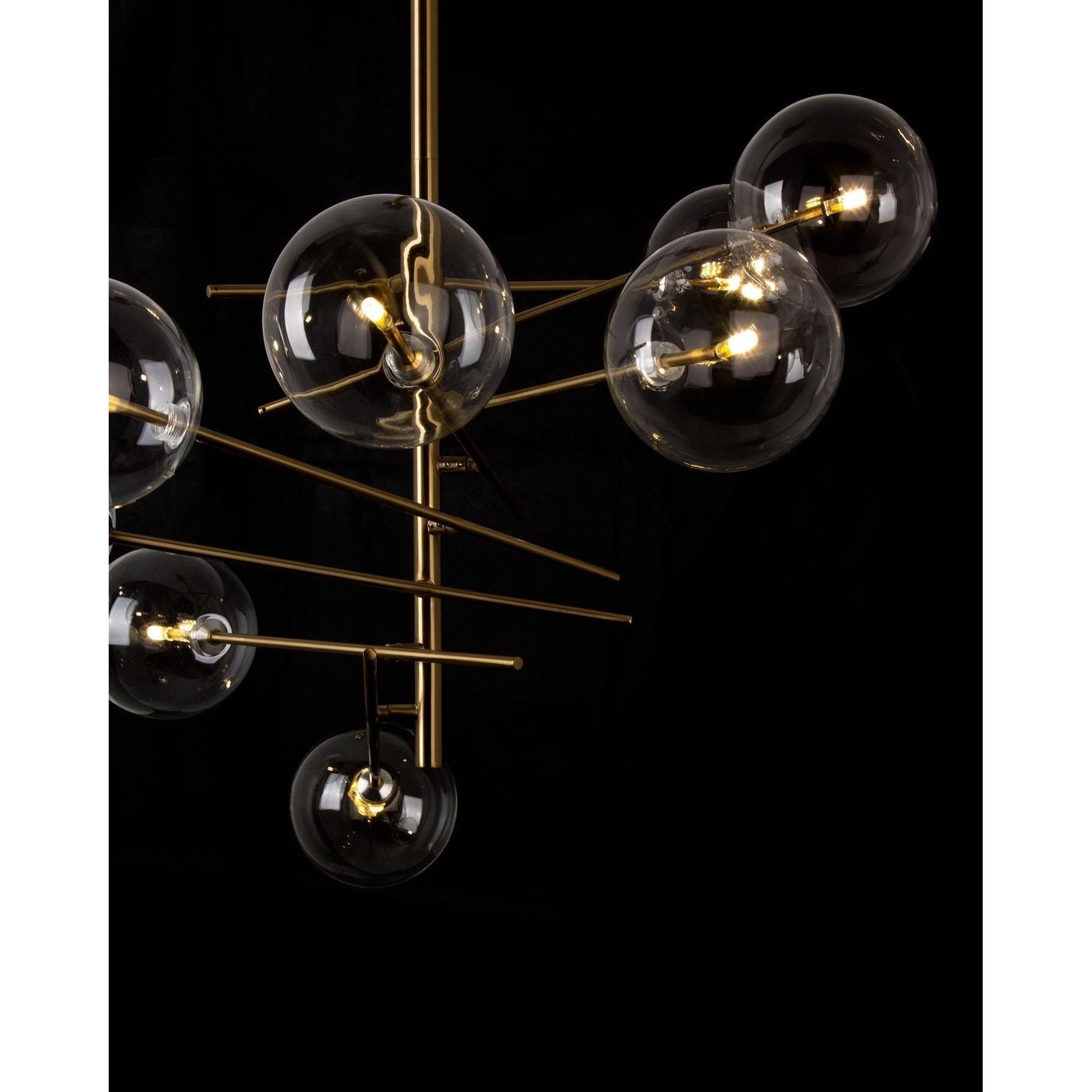 Ravage Glass Globe Branching Chandelier - Italian Concept