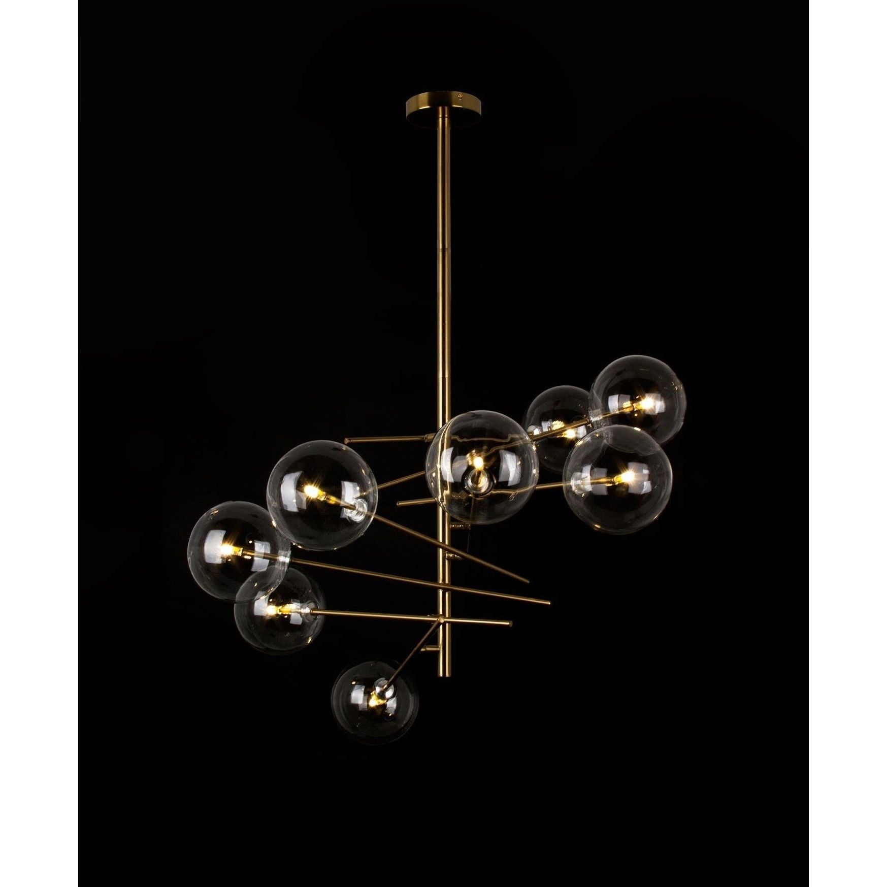 Ravage Glass Globe Branching Chandelier - Italian Concept