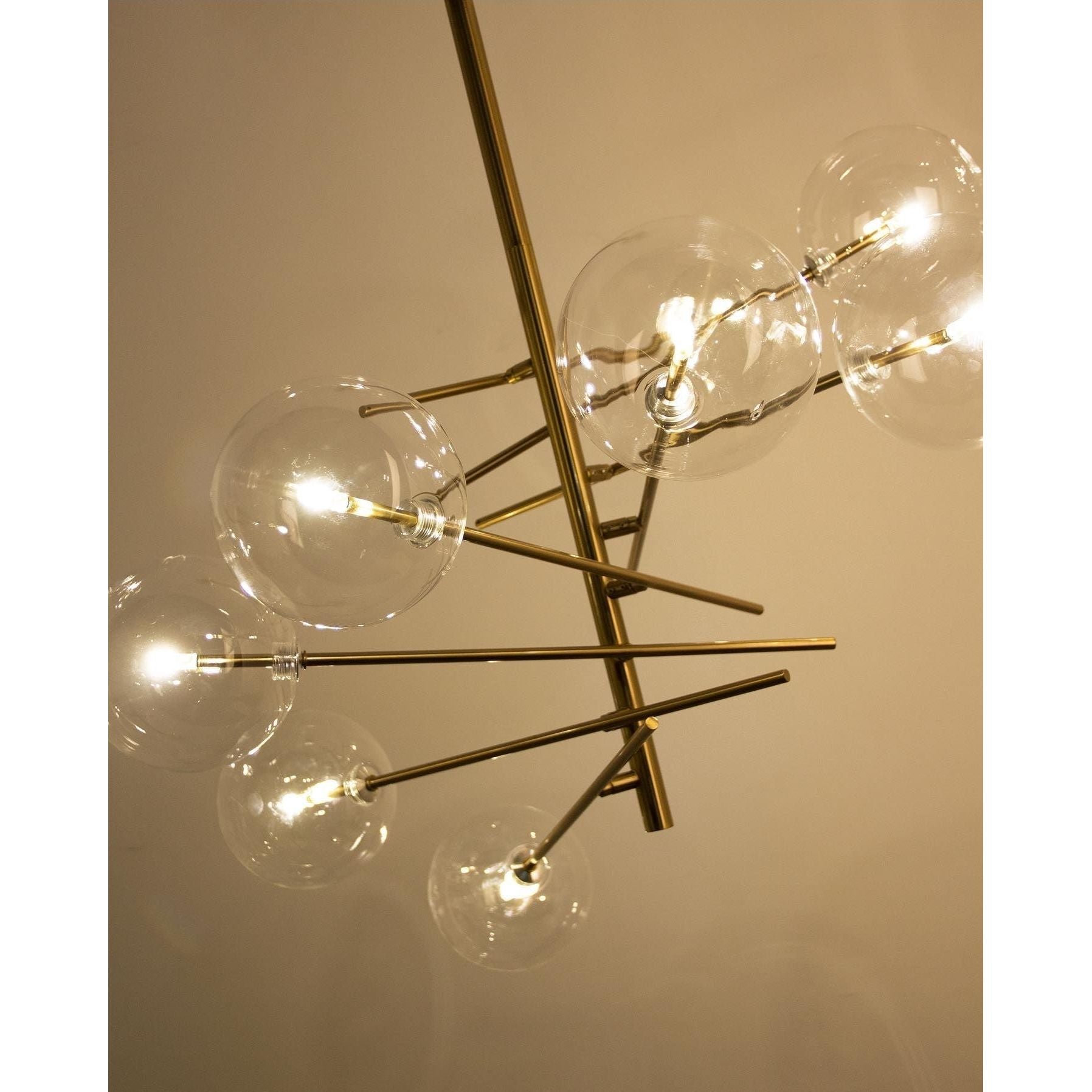 Ravage Glass Globe Branching Chandelier - Italian Concept