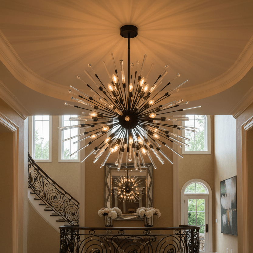 Black Aisar Sputnik in grand foyer