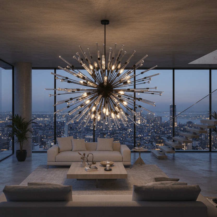 Black Aisar Sputnik in modern penthouse