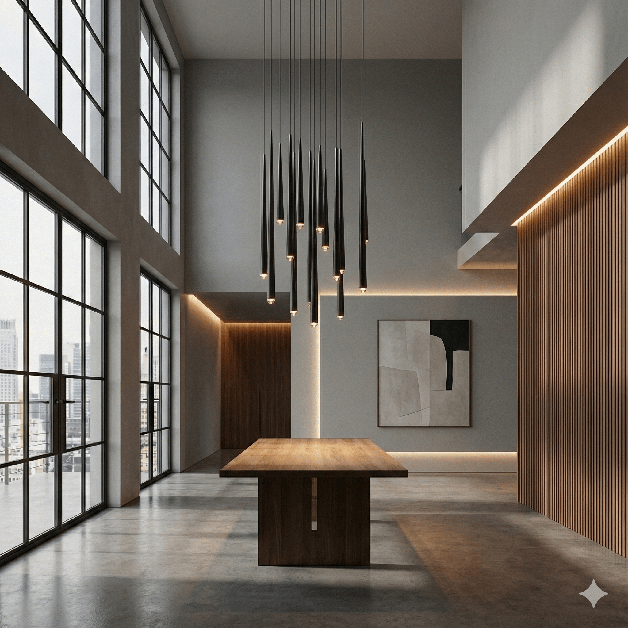 Anthropology 1 - Light Round Tubular Pendant Light - Pendant