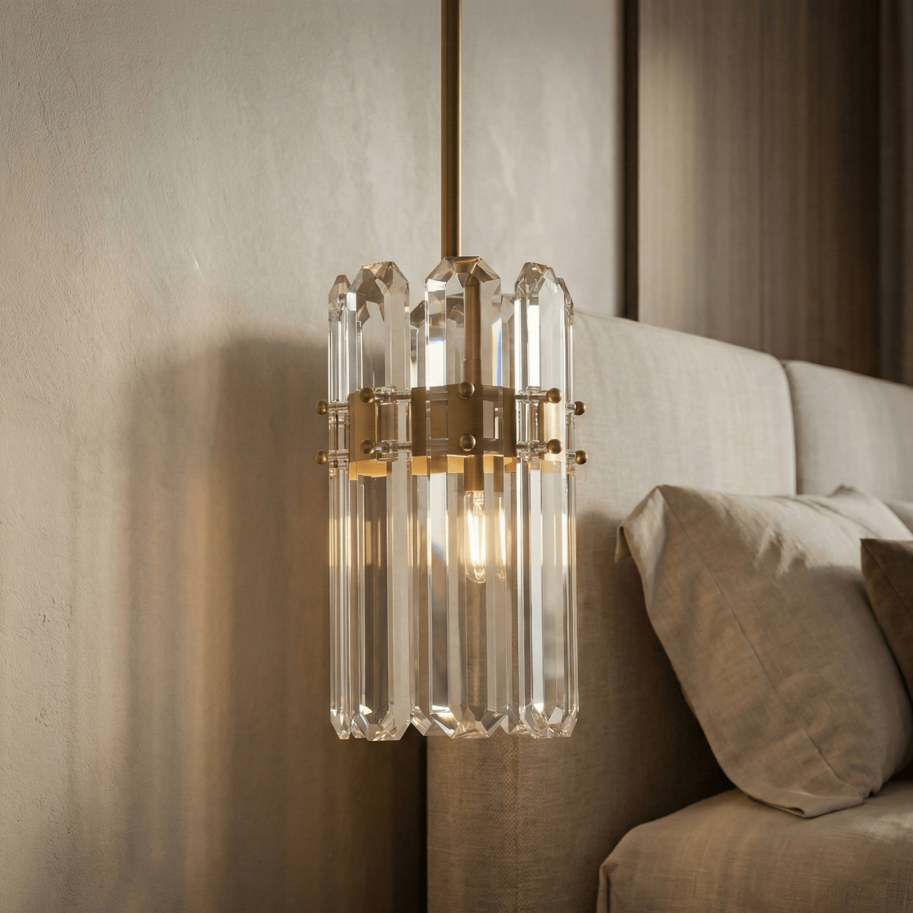 Ruby Crystal Pendant Kitchen Island Light - Pendant