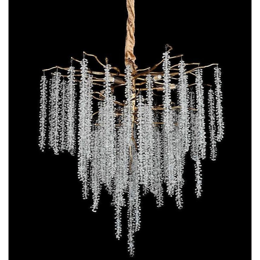 Catherine Crystal Rainfall Foyer Branching Chandelier - Italian Concept -