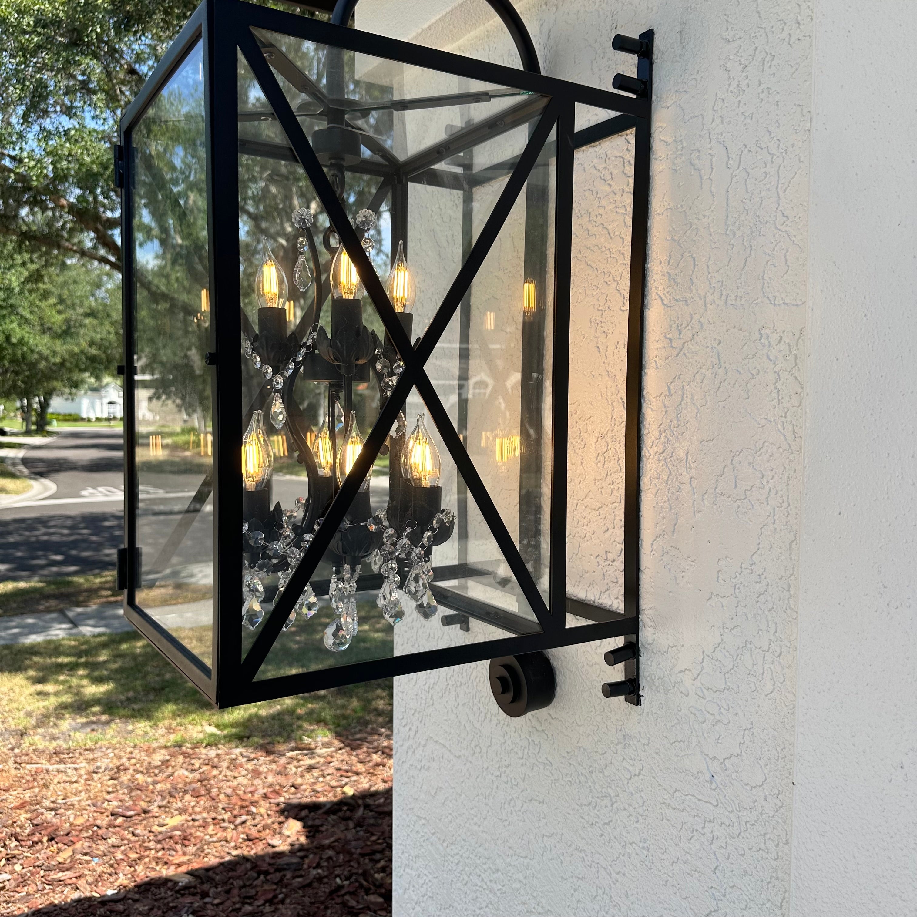 Outdoor Sconce Large Rococo Crystal Chandelier - Chandelier