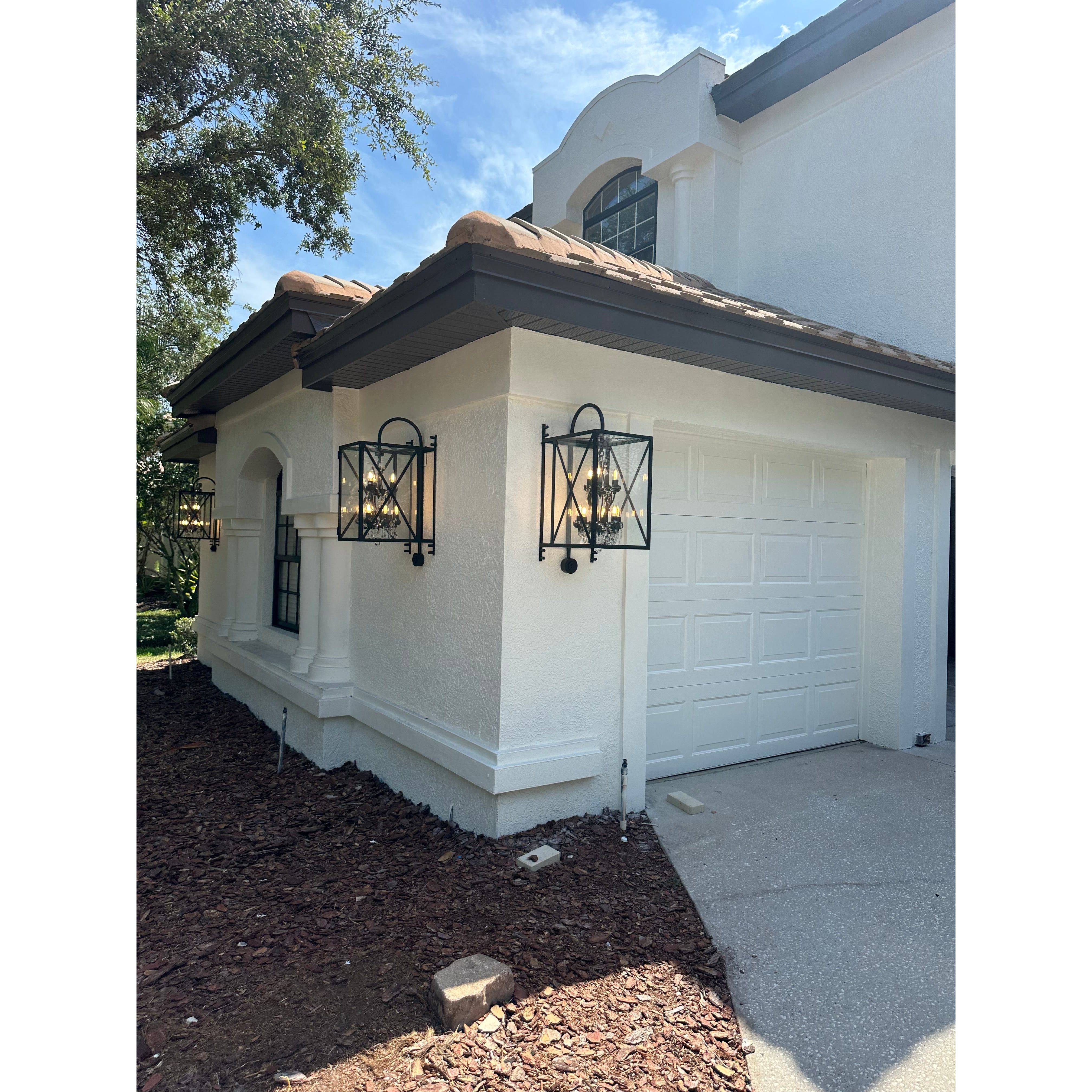 Outdoor Sconce Large Rococo Crystal Chandelier - Chandelier