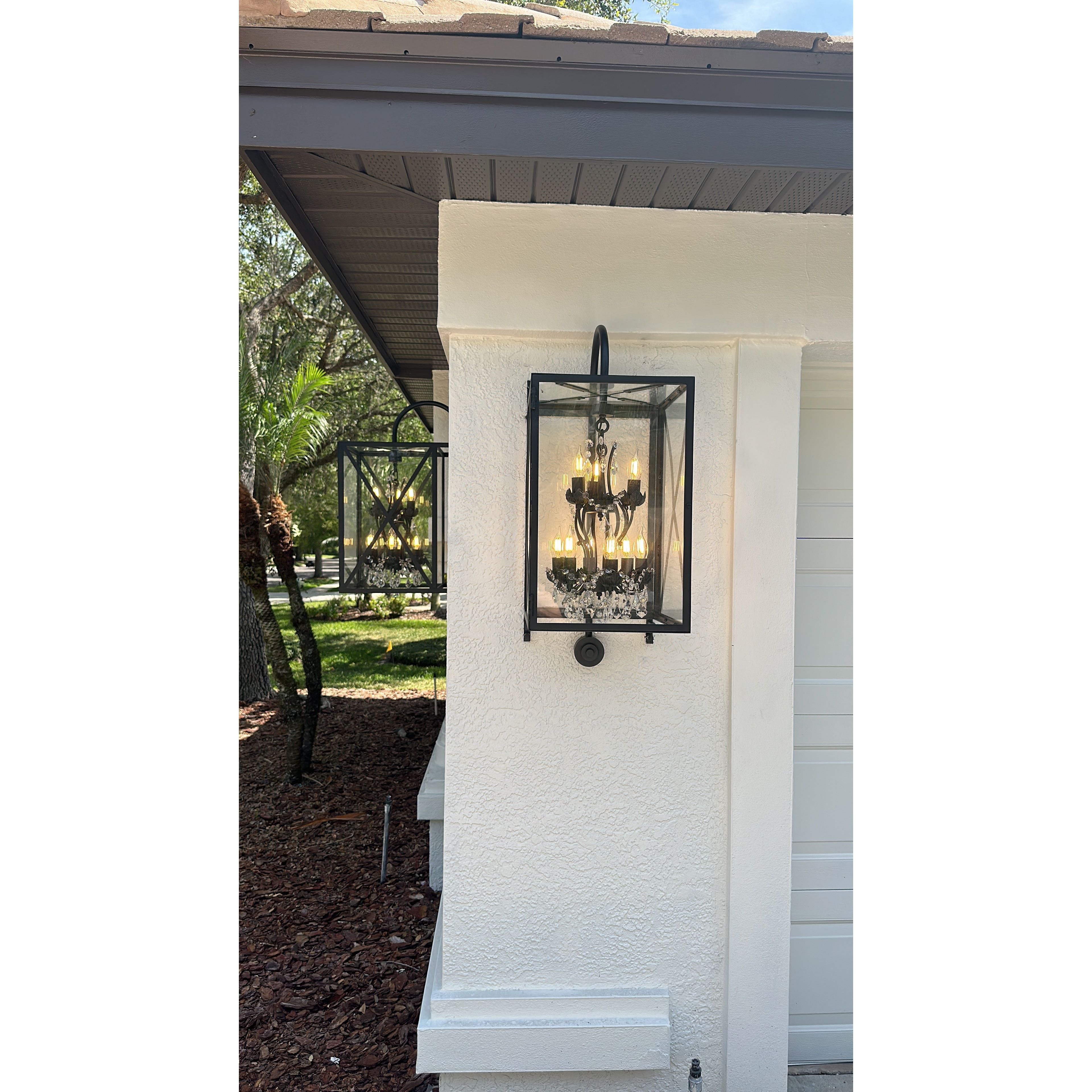 Outdoor Sconce Large Rococo Crystal Chandelier - Chandelier