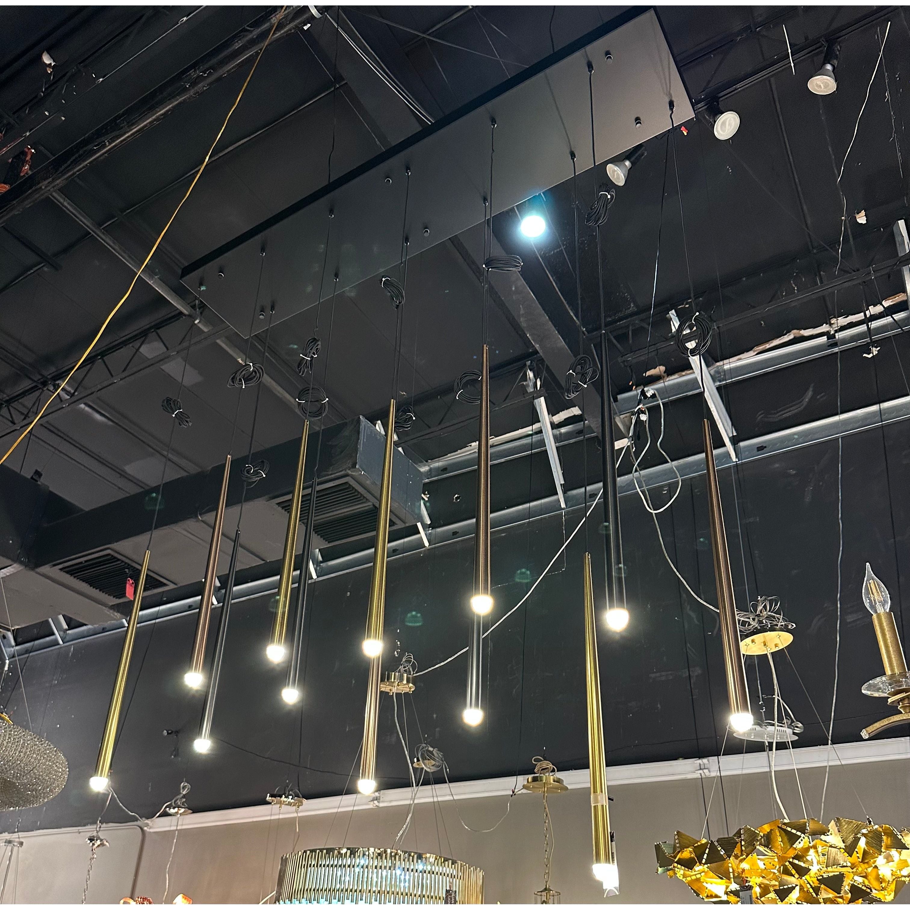 Anthropology 1-Light Round Tubular Pendant Light - Italian Concept