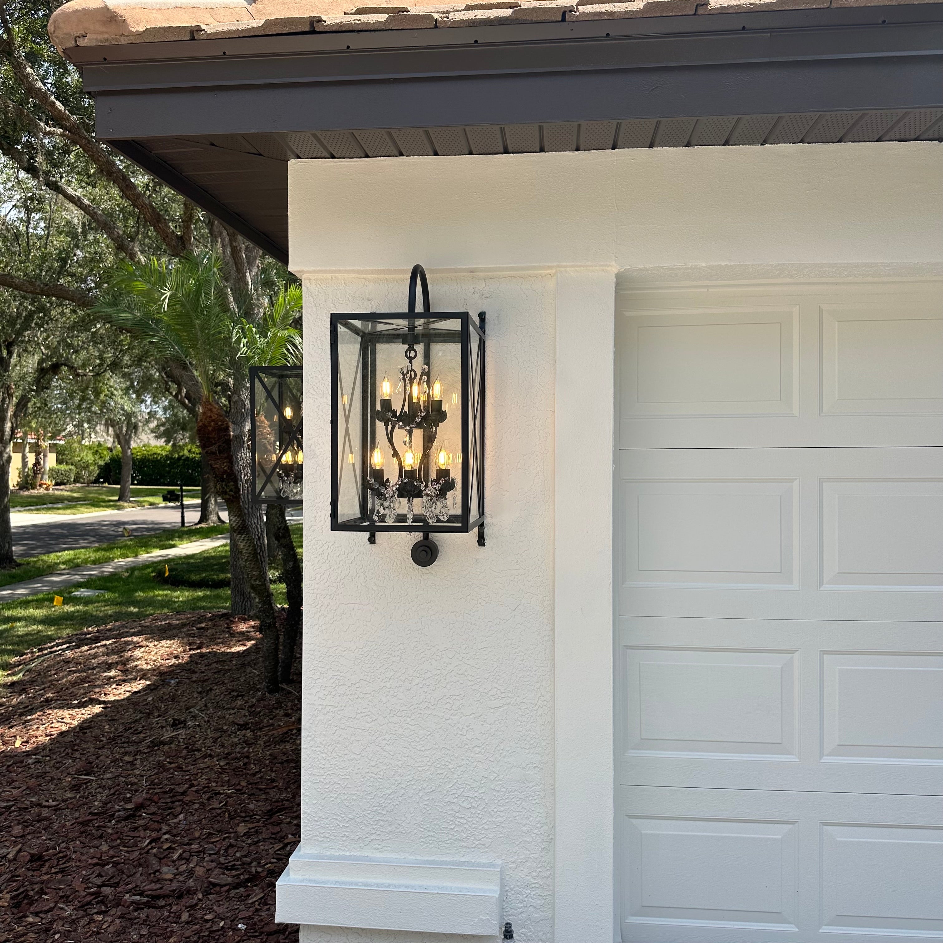 Outdoor Sconce Large Rococo Crystal Chandelier - Chandelier