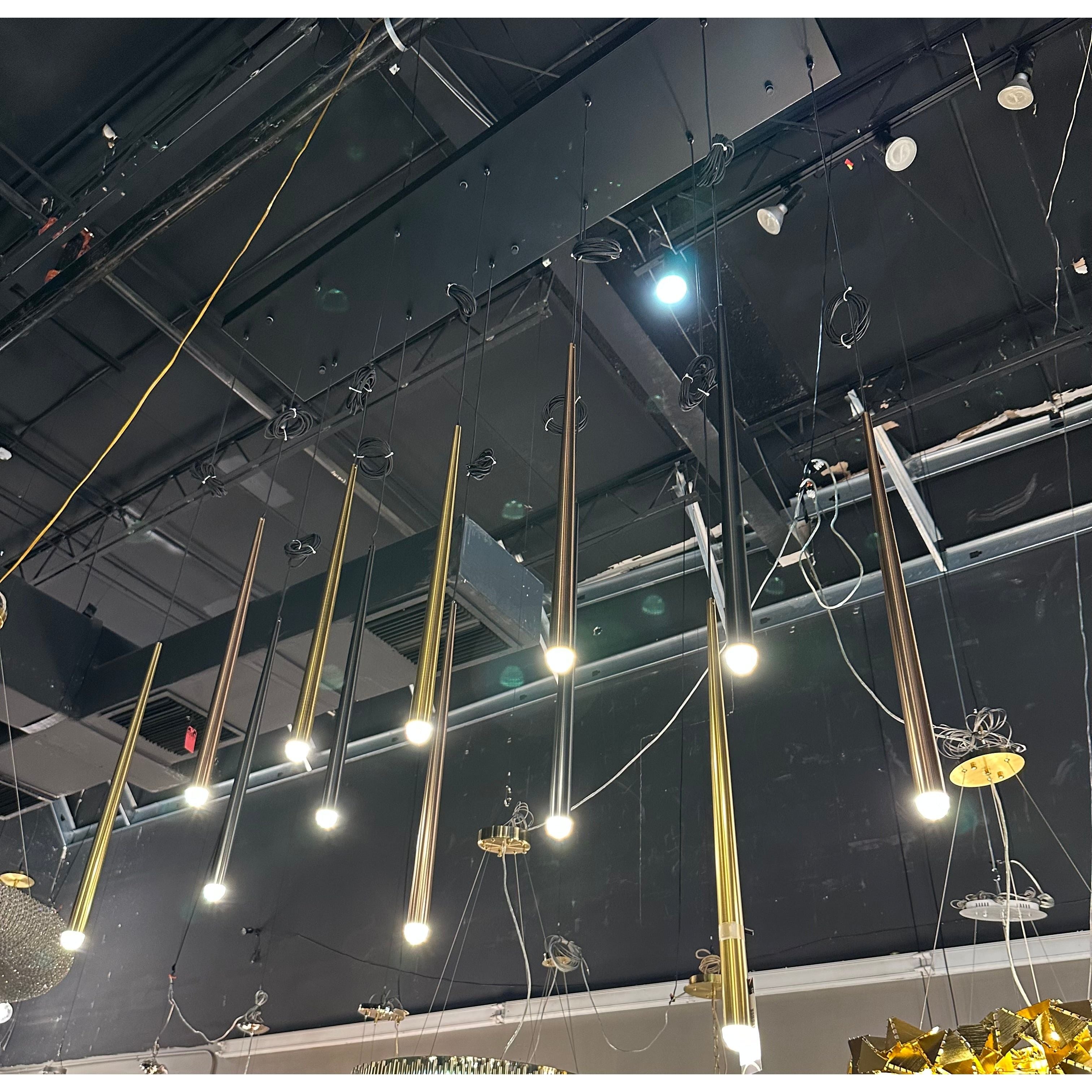 Anthropology Rectangle Tubular Pendant Light - Italian Concept