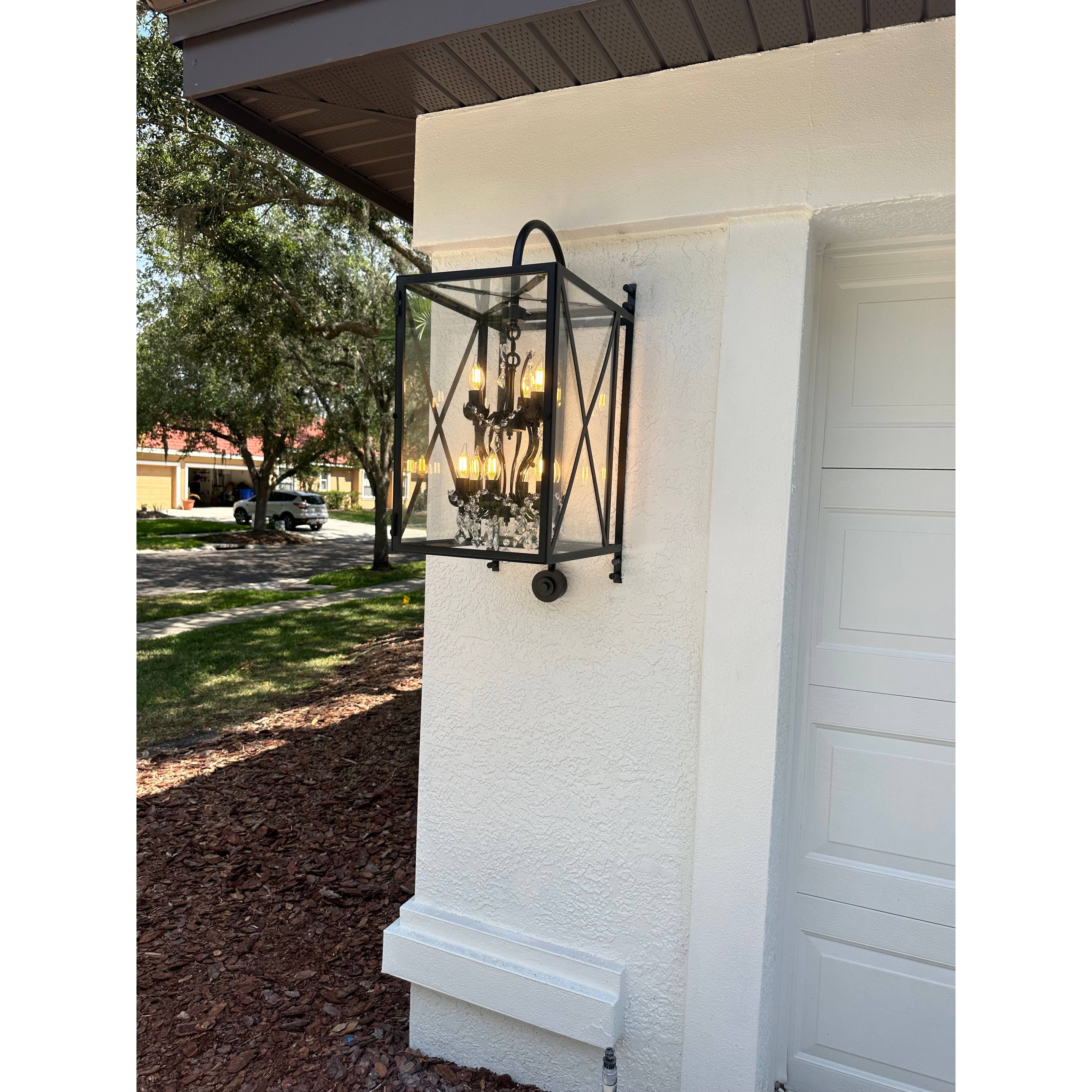 Outdoor Sconce Large Rococo Crystal Chandelier - Chandelier