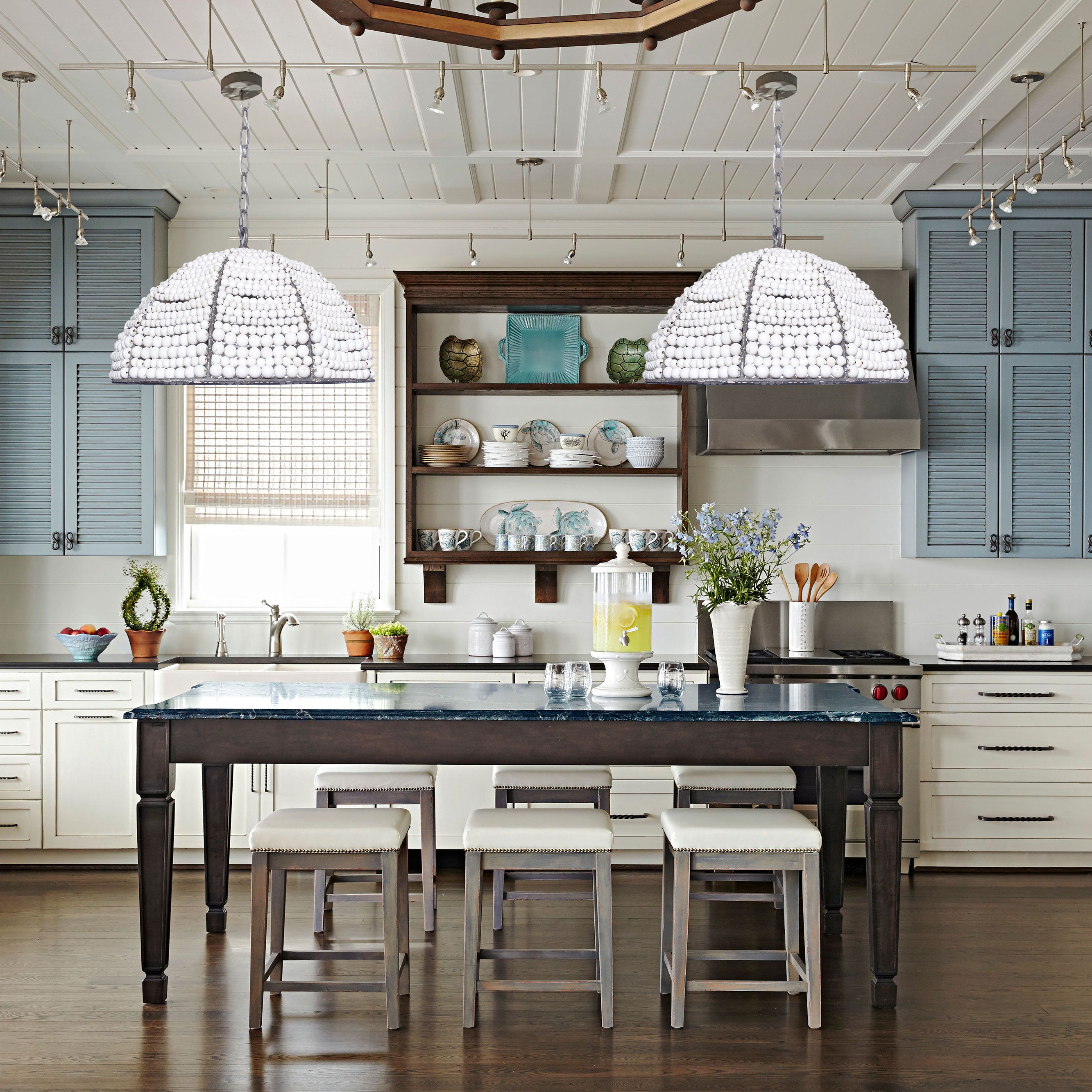 Seville Half Dome Beaded Pendant Light - Italian Concept