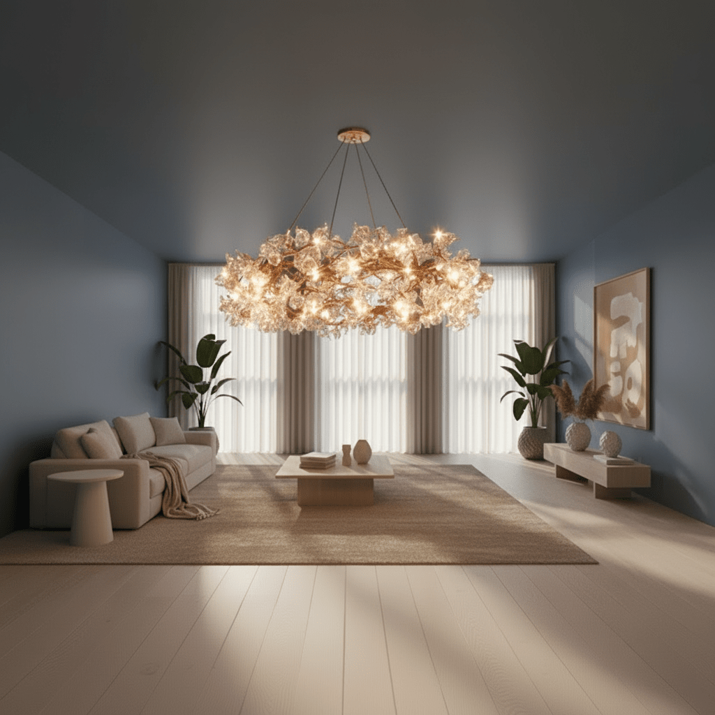 La Fleur Halo Petal Chandelier - Chandelier