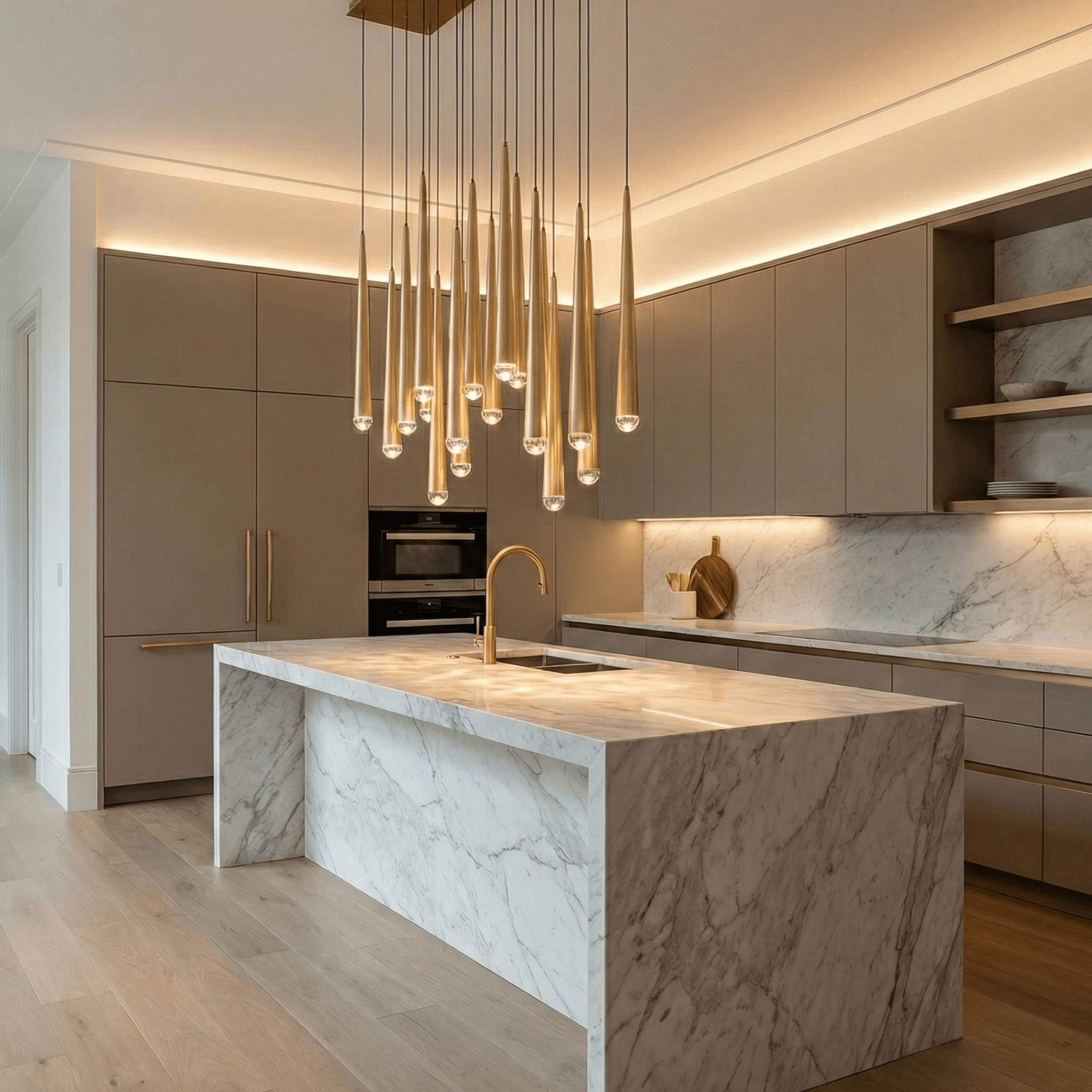 Anthropology 1 - Light Round Tubular Pendant Light - Pendant