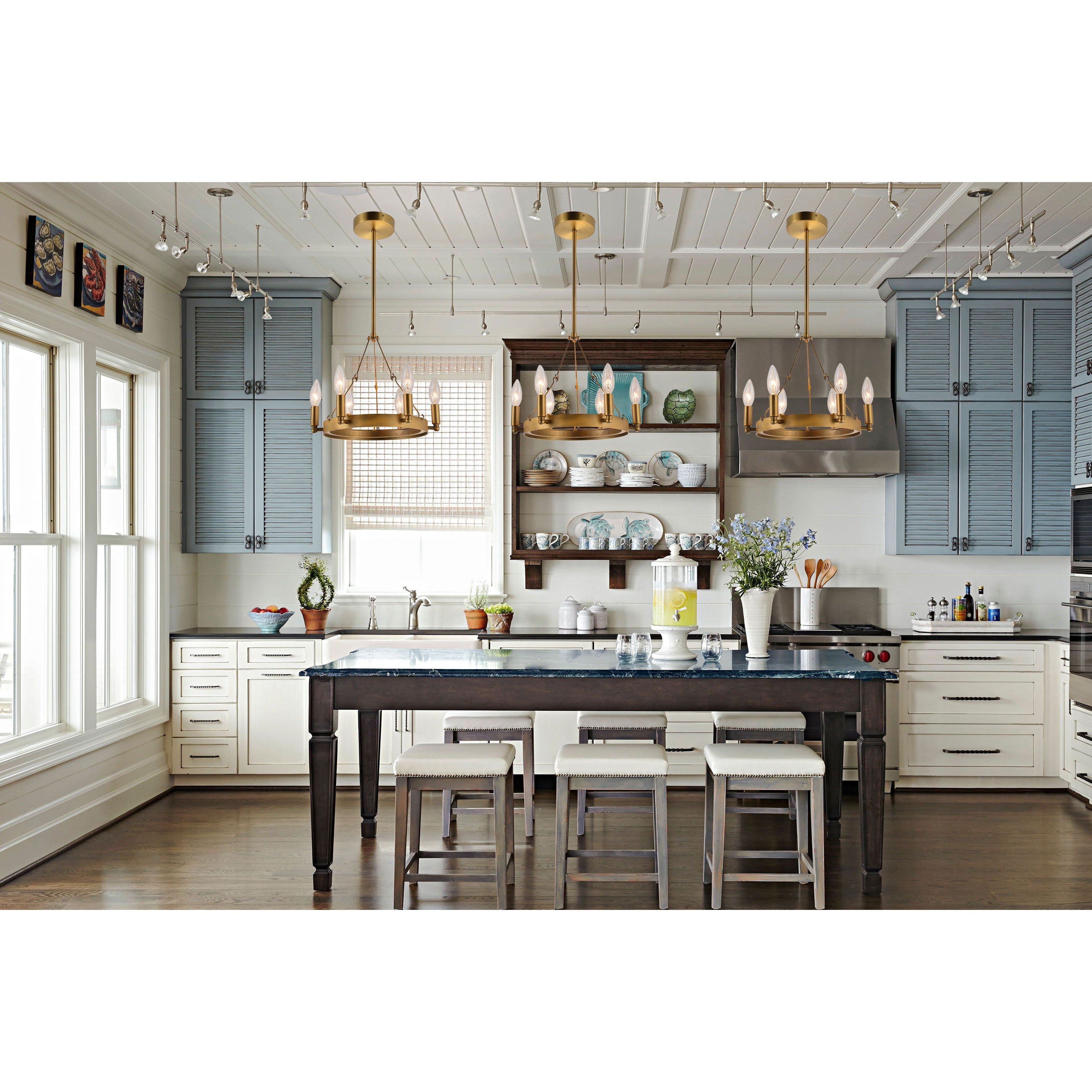 Mini 13"W Wheel Barrel Round Pendant Light - Italian Concept