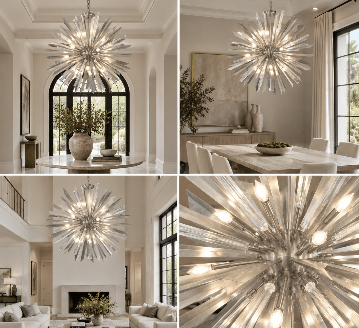 Verona Sputnik Stardust Starburst Chandelier
