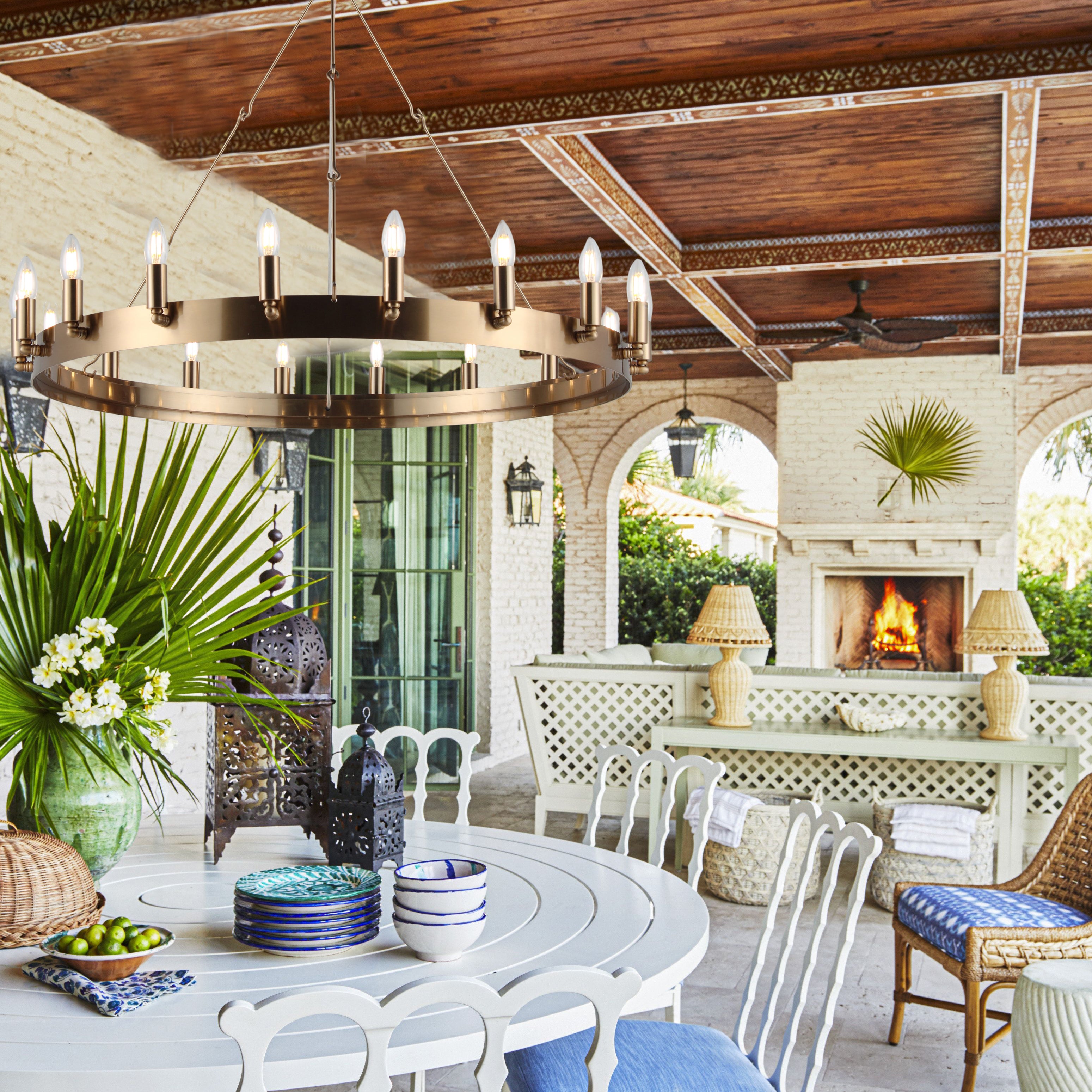 Wheel Barrel Vintage Round Chandelier - Italian Concept