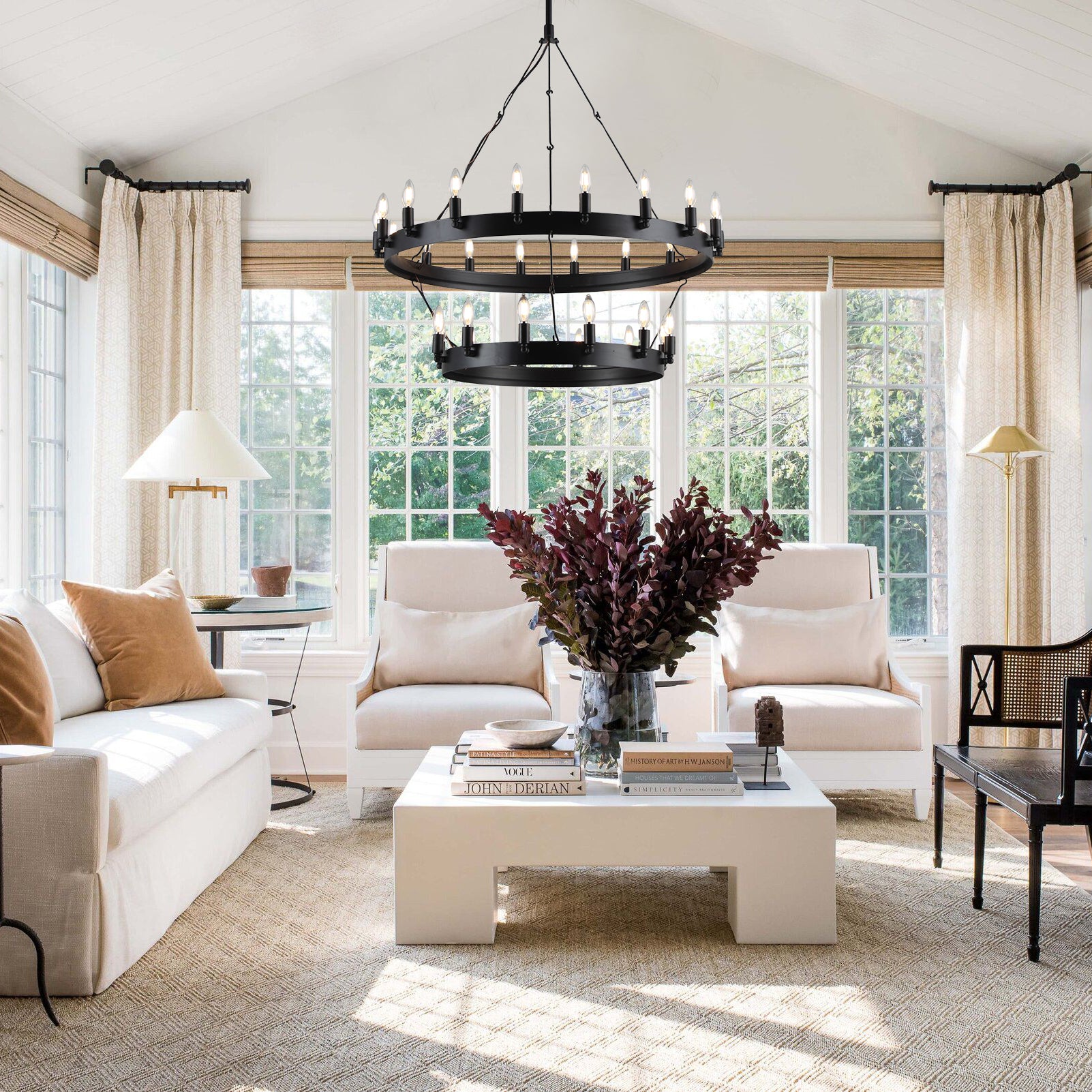 Wheel Barrel Vintage Round Chandelier - Italian Concept