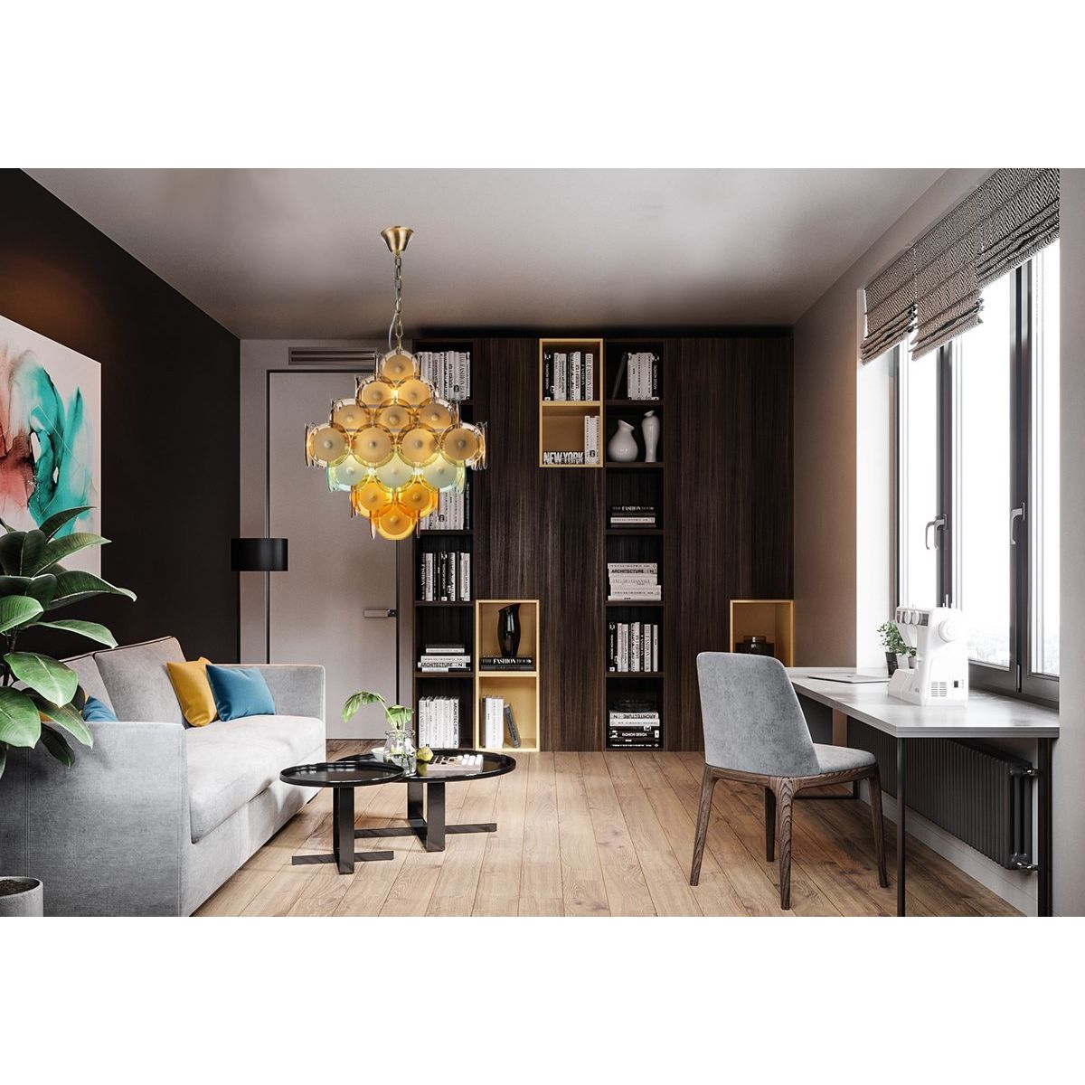 Bettina Murano Round Glass Chandelier - Italian Concept -