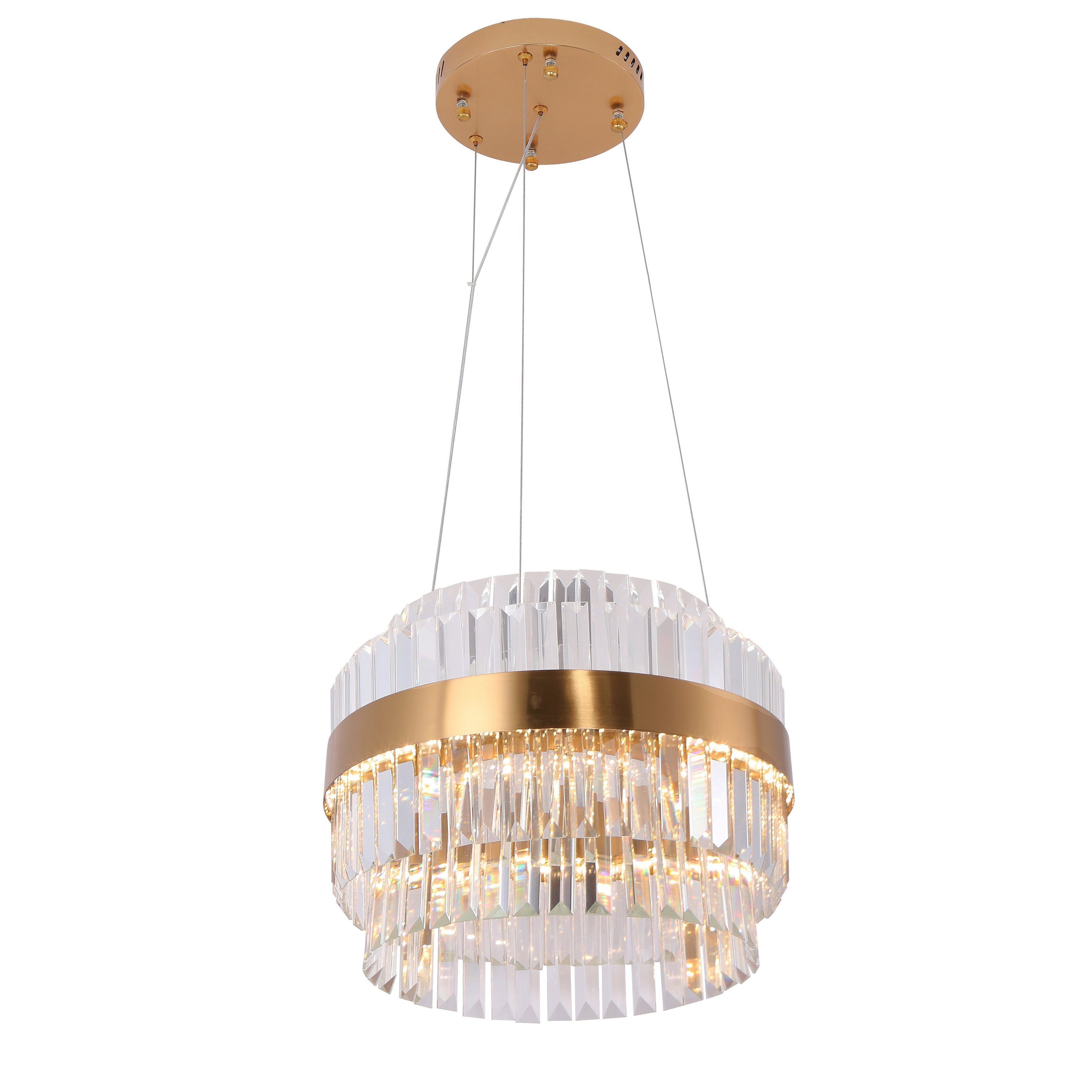 Cebal Odeon Round Crystal Fringe Chandelier - Italian Concept -