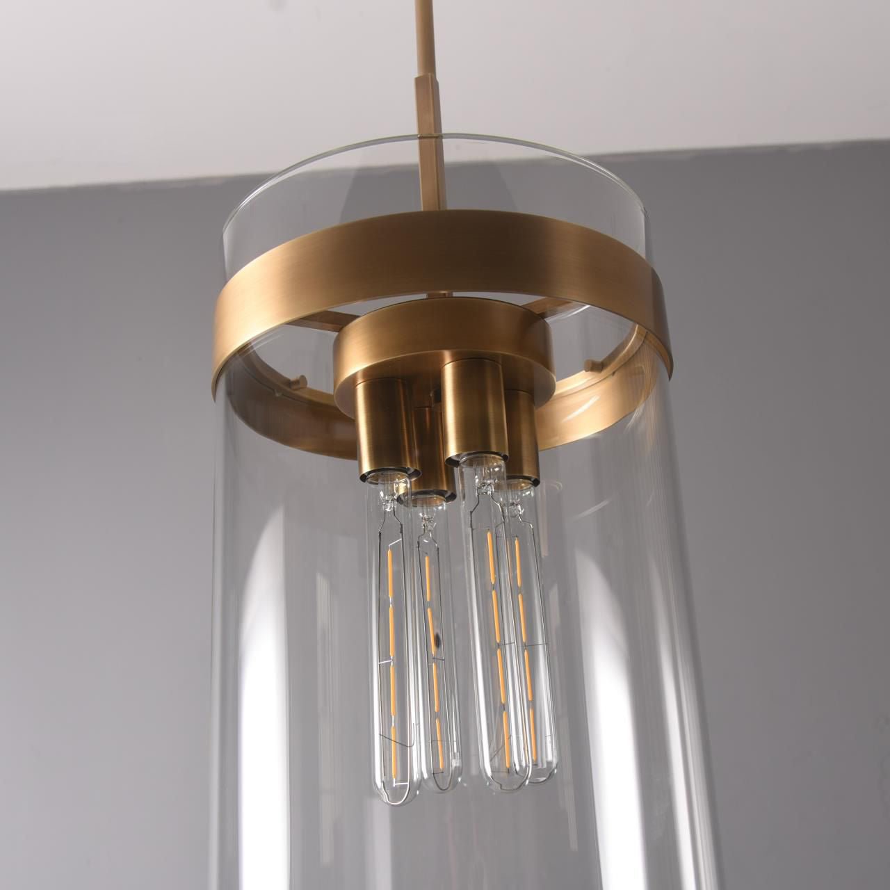Armature Cylinder Glass Pendant Light - Italian Concept