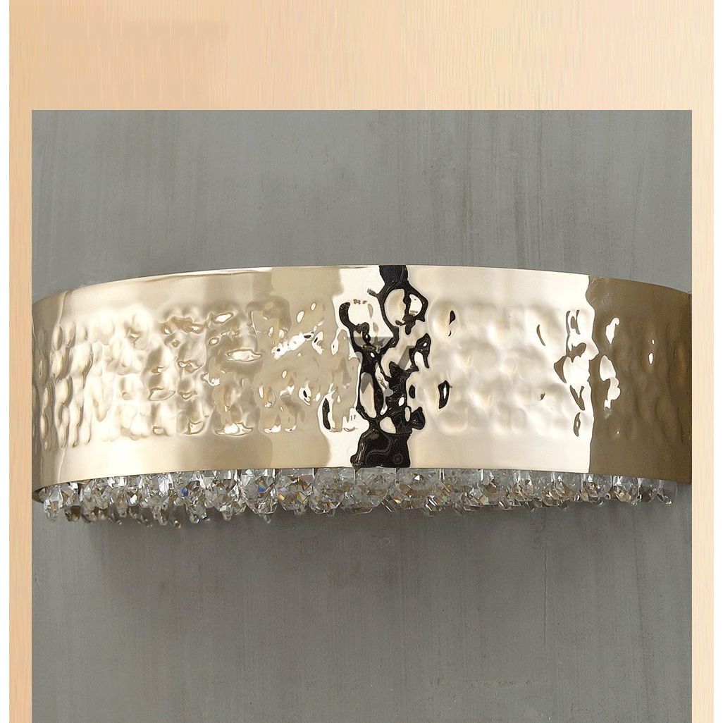 Ambrosi Round Brass Crystal Ring Chandelier - Italian Concept -