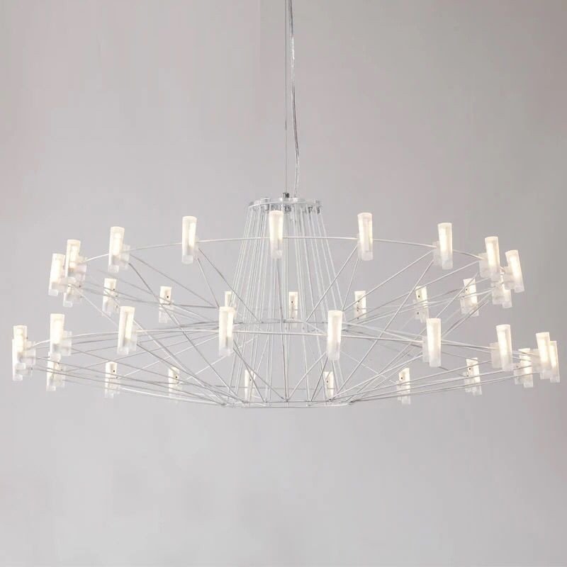 Engineer's 40" Wide LED Chandelier - Italian Concept