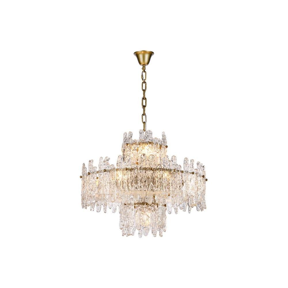 Faust Tiered Round Glass Chandelier - Italian Concept