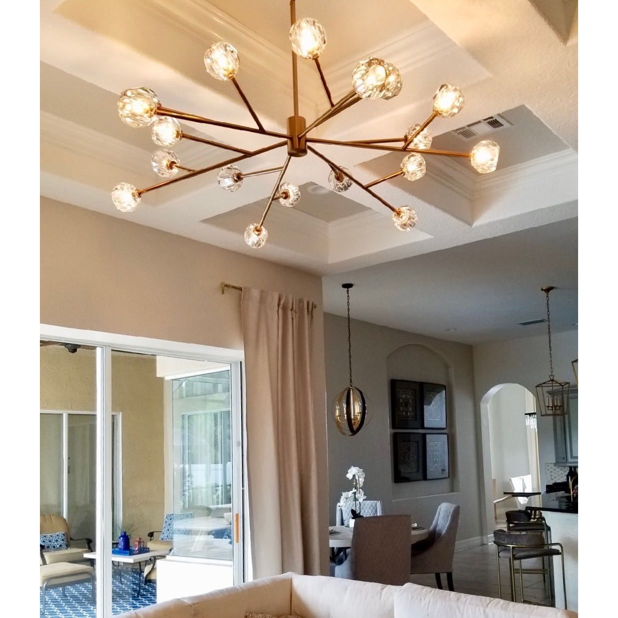 Blu Dior Branching Crystal Chandelier - Italian Concept -