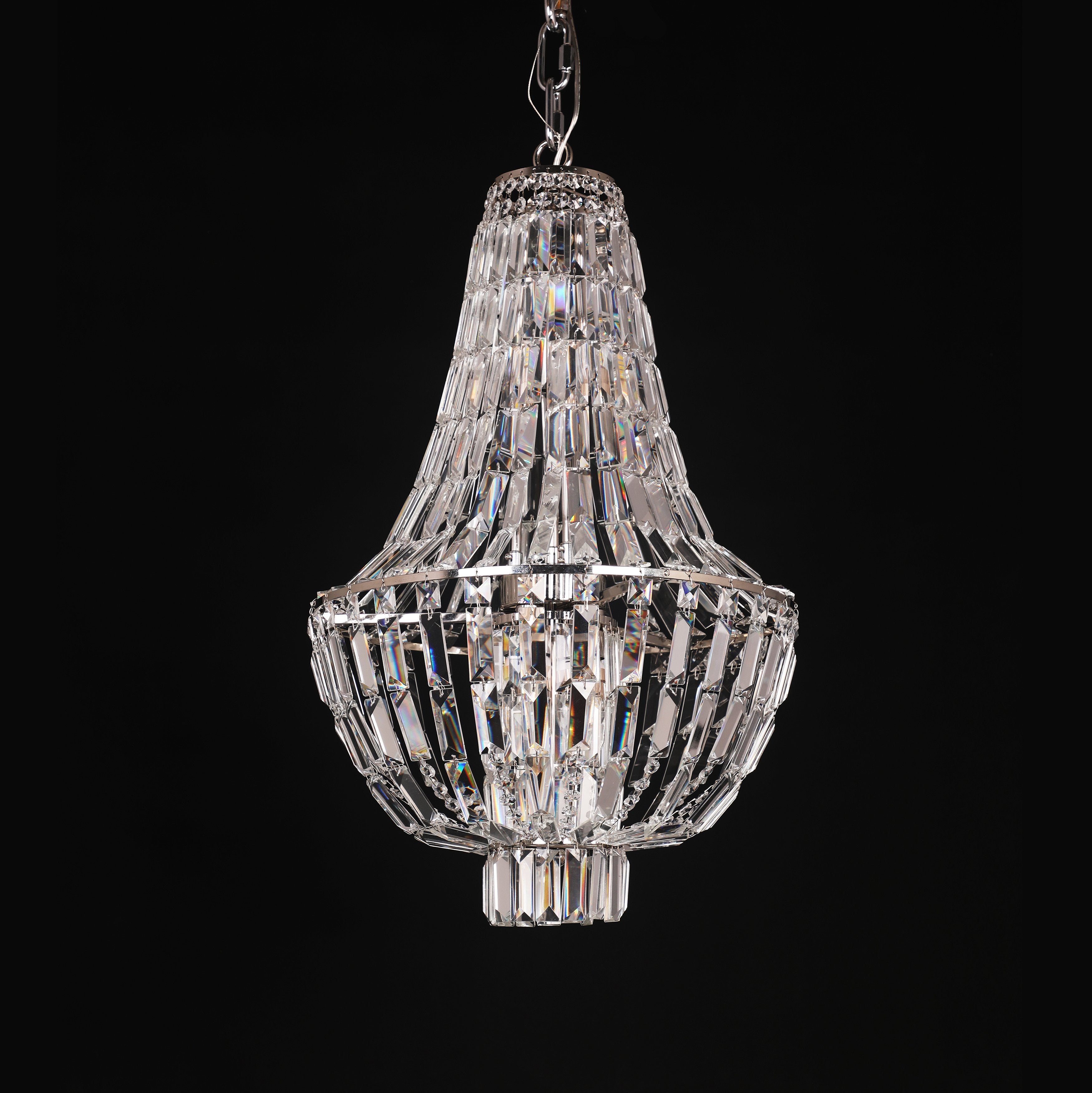 Andreas Empire Crystal Prysm Chandelier - Italian Concept -