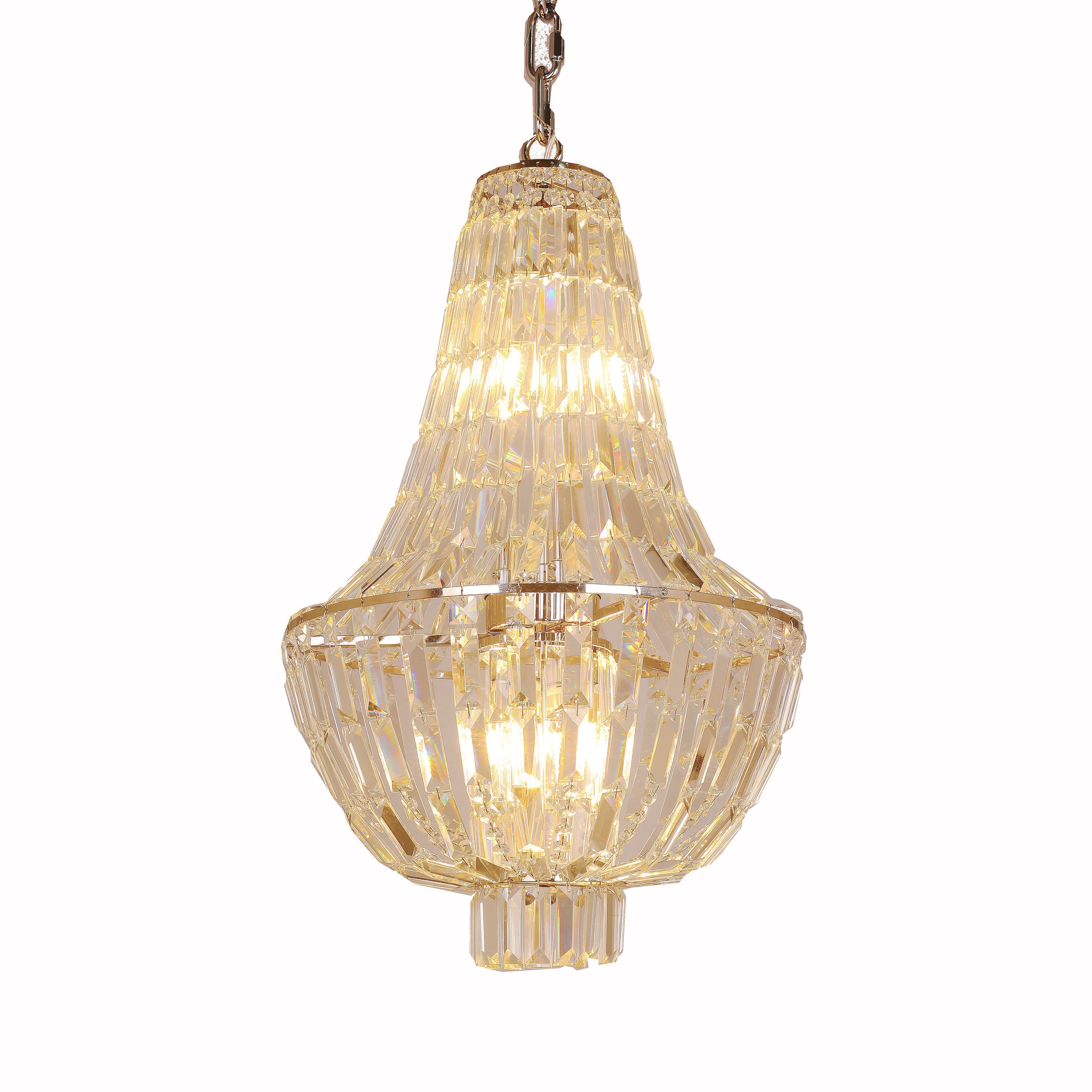 Andreas Empire Crystal Prysm Chandelier - Italian Concept -