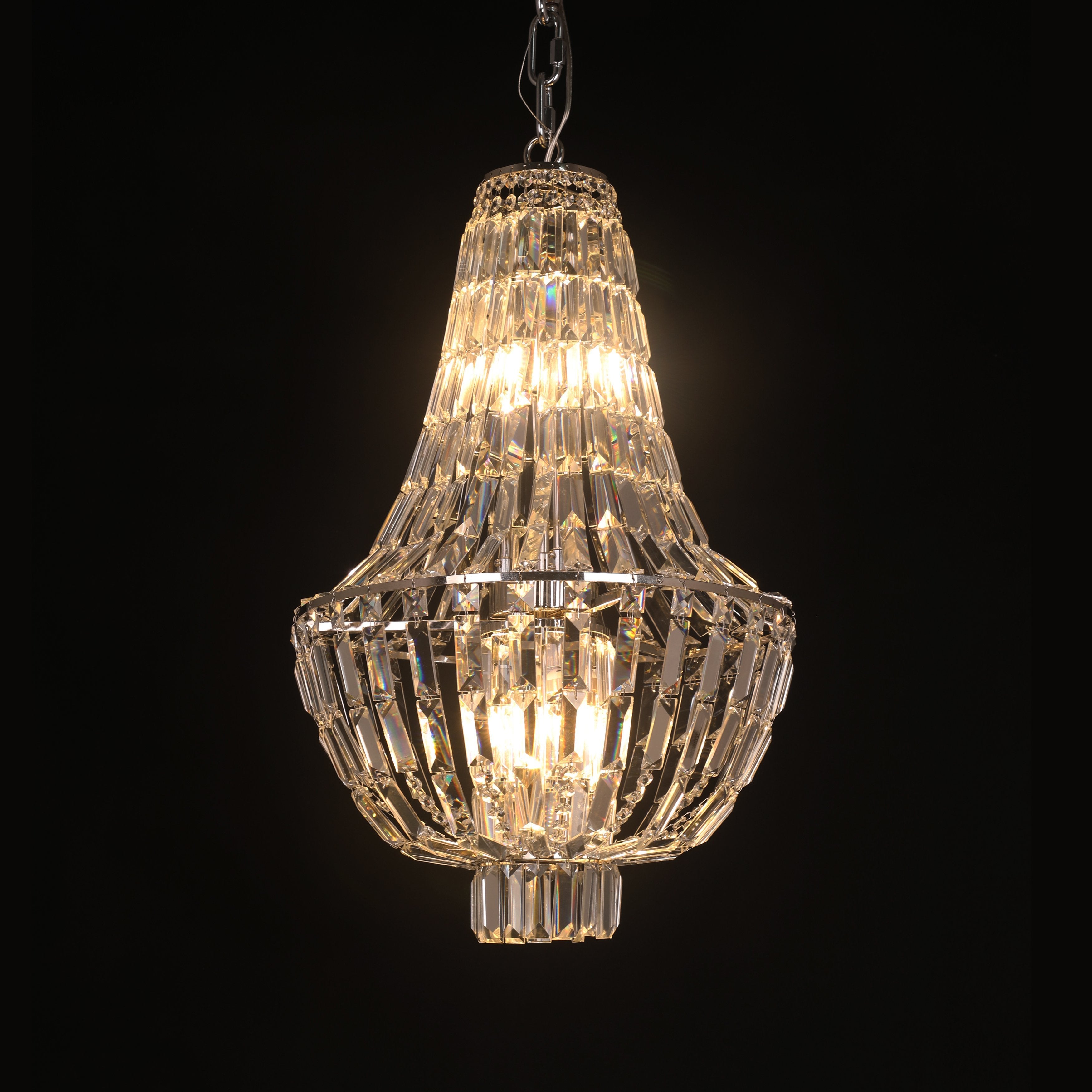 Andreas Empire Crystal Prysm Chandelier - Italian Concept -