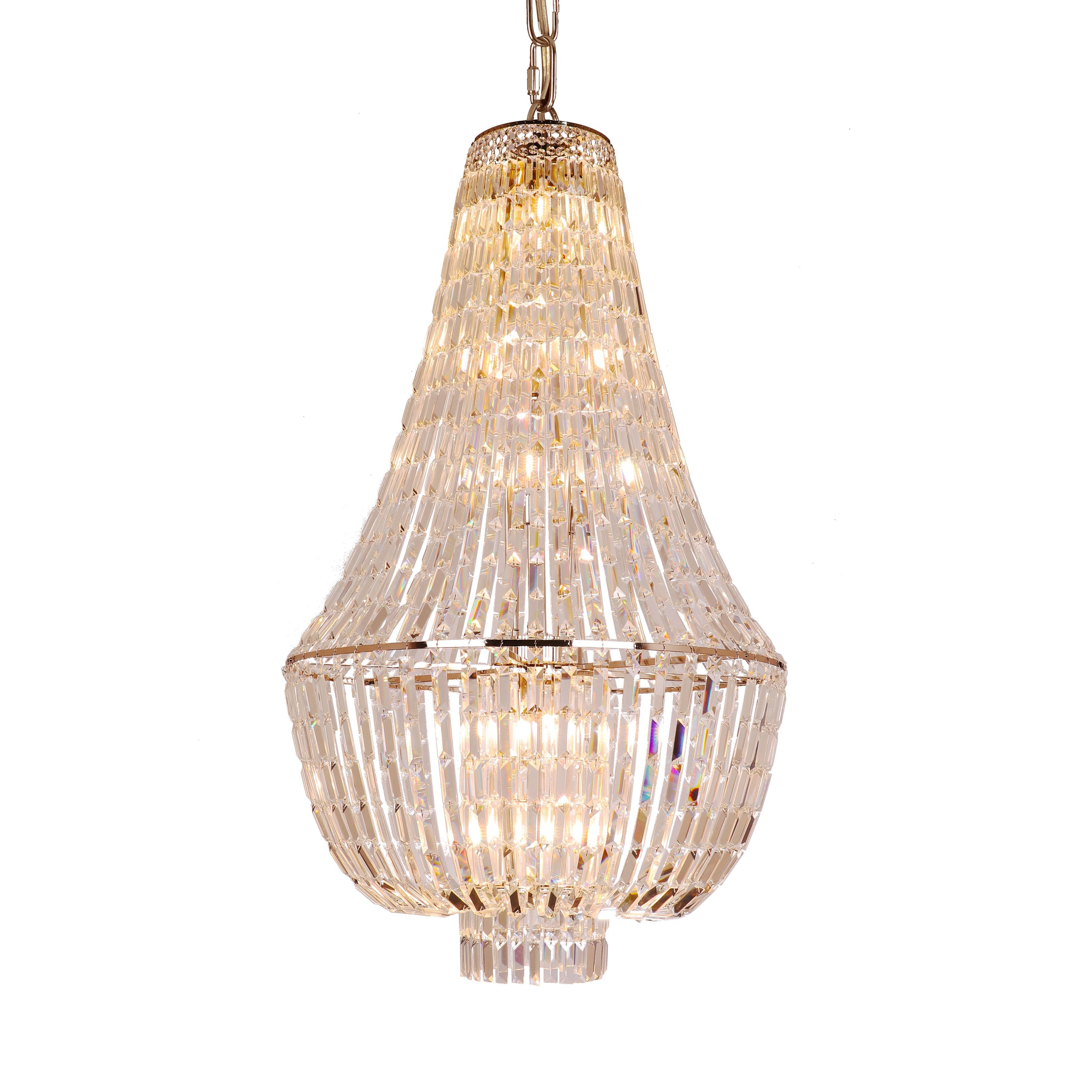 Andreas Empire Crystal Prysm Chandelier - Italian Concept -