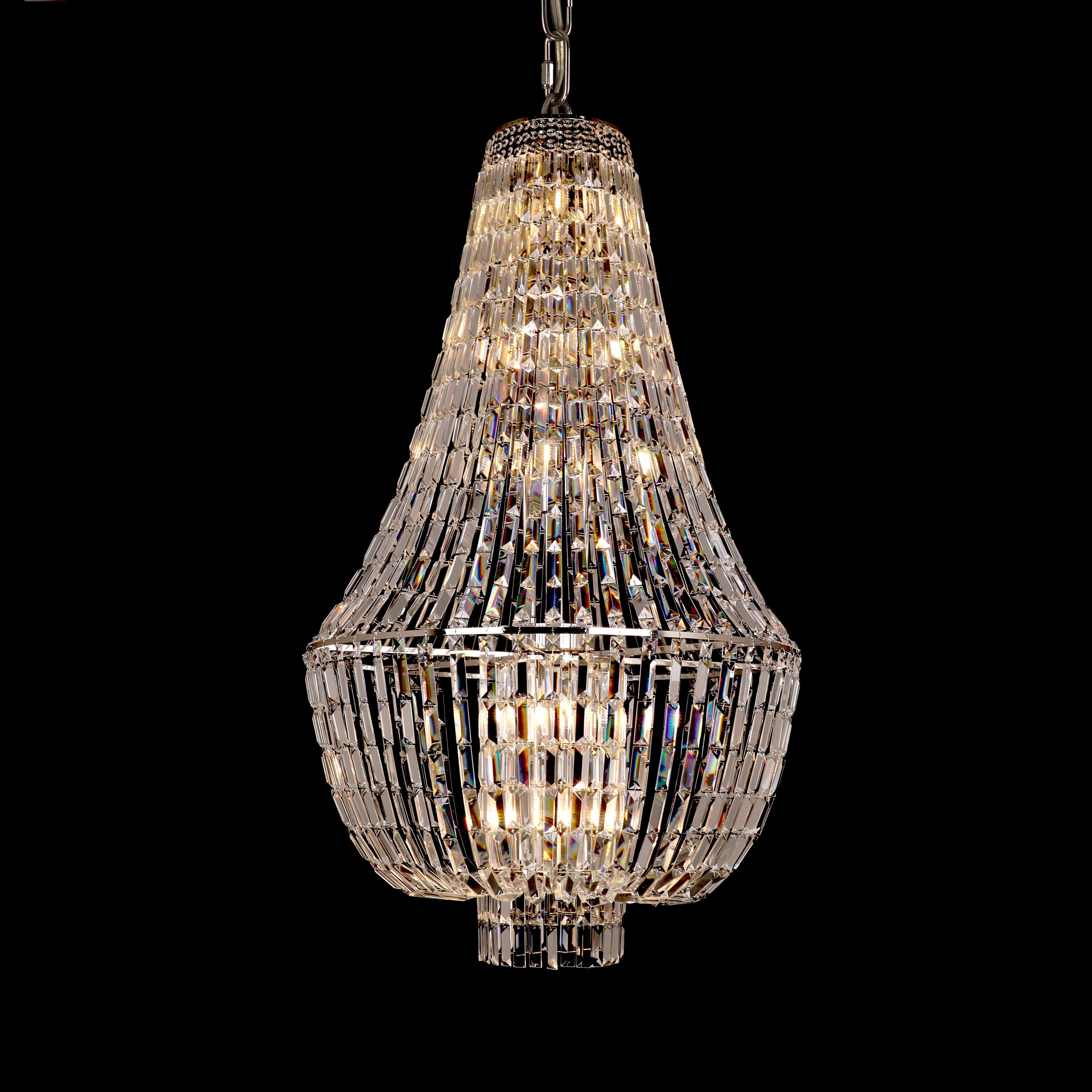Andreas Empire Crystal Prysm Chandelier - Italian Concept -
